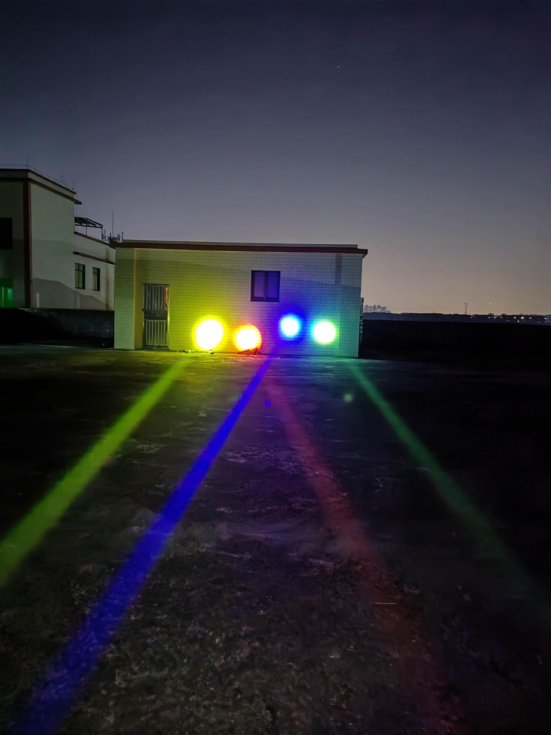 Rugged TUFF SkyTracer Spot Beam Light Pod Whip Lights - 2-Piece Set with 4 Color Lenses for ATV, UTV, Dune Buggies, Side-by-Sides, Trucks, SUVs | Perfect for Off-Roading, Overlanding, Rock Crawling, Marine Boats & Night Adventures