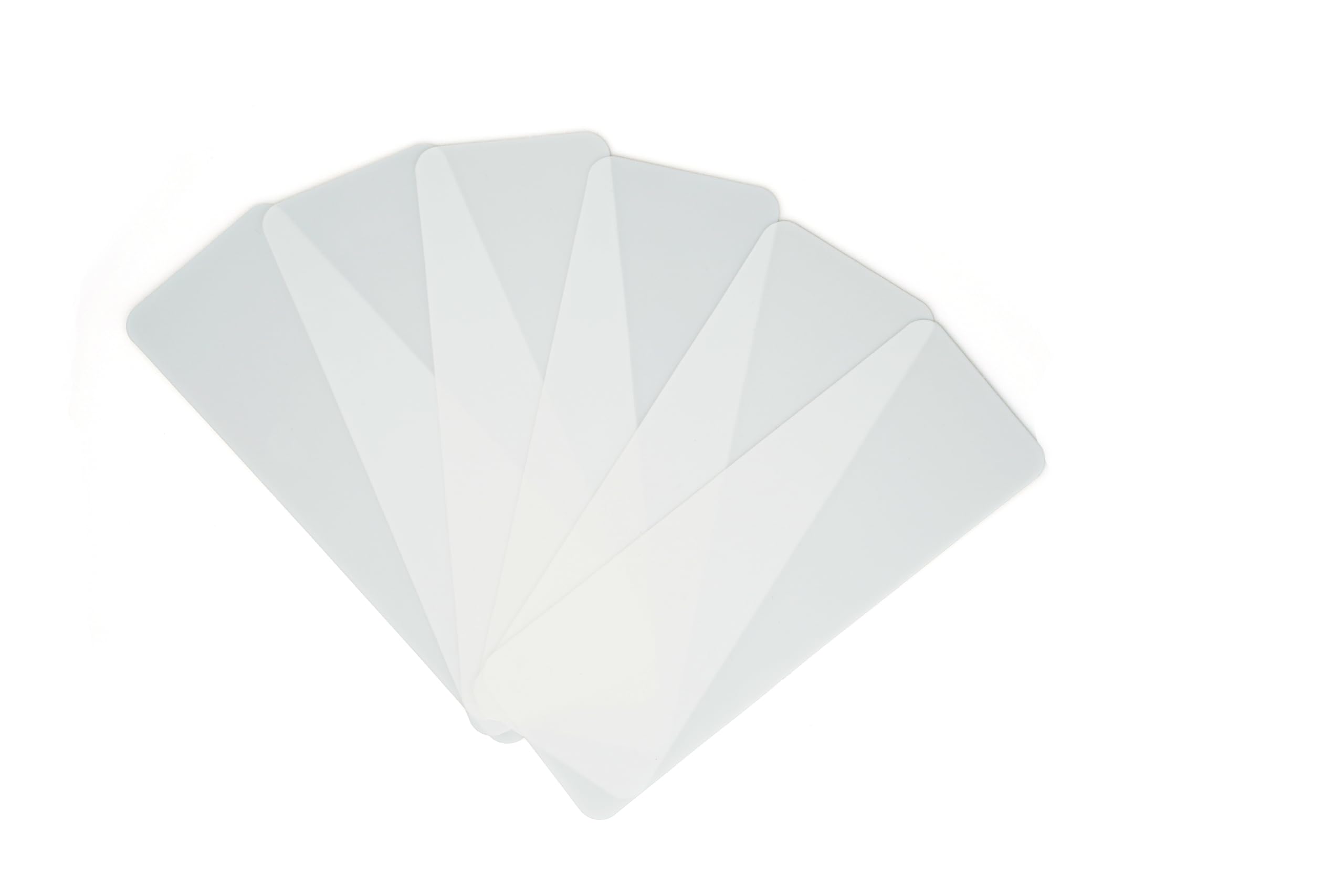 6-Pack Clear Plastic Insert Sheets 9.25x3.15