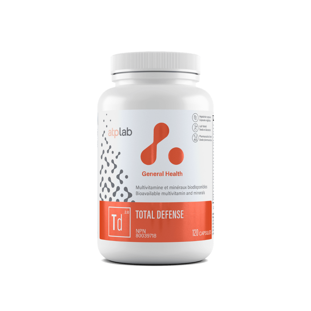 ATP Labs Total Defense Immune Support Supplement - 120 Capsules for Daily Immune Boosting & Wellness - Perfect for Travel, Work & Home Use