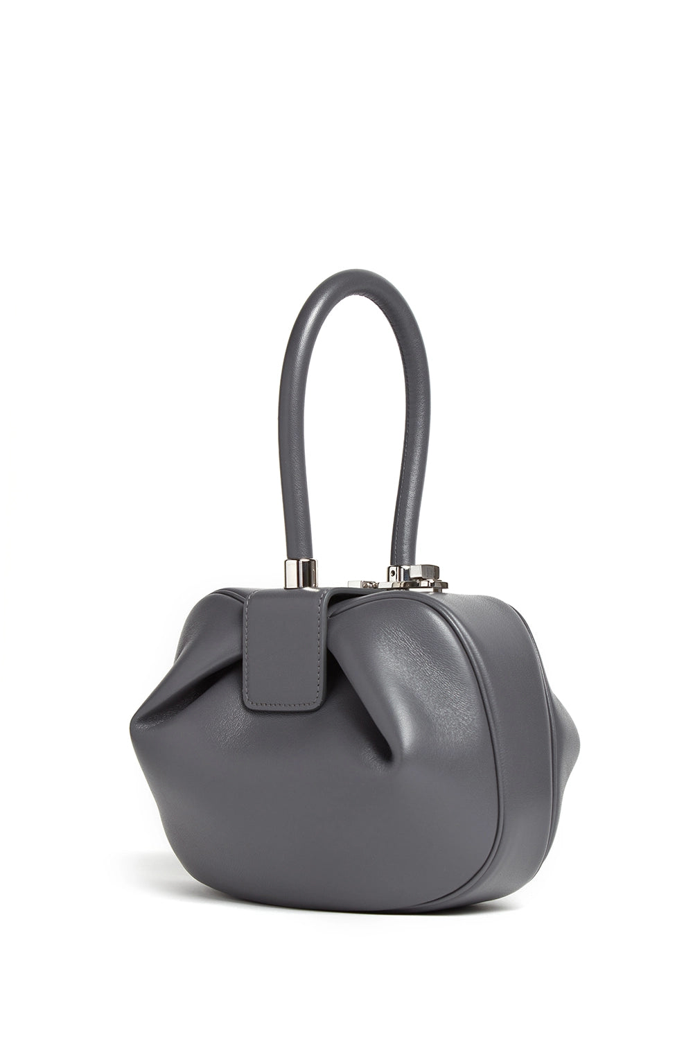 Premium Nina Bag in Charcoal Nappa Leather - Stylish Women's Handbag for Work, Travel & Everyday Use