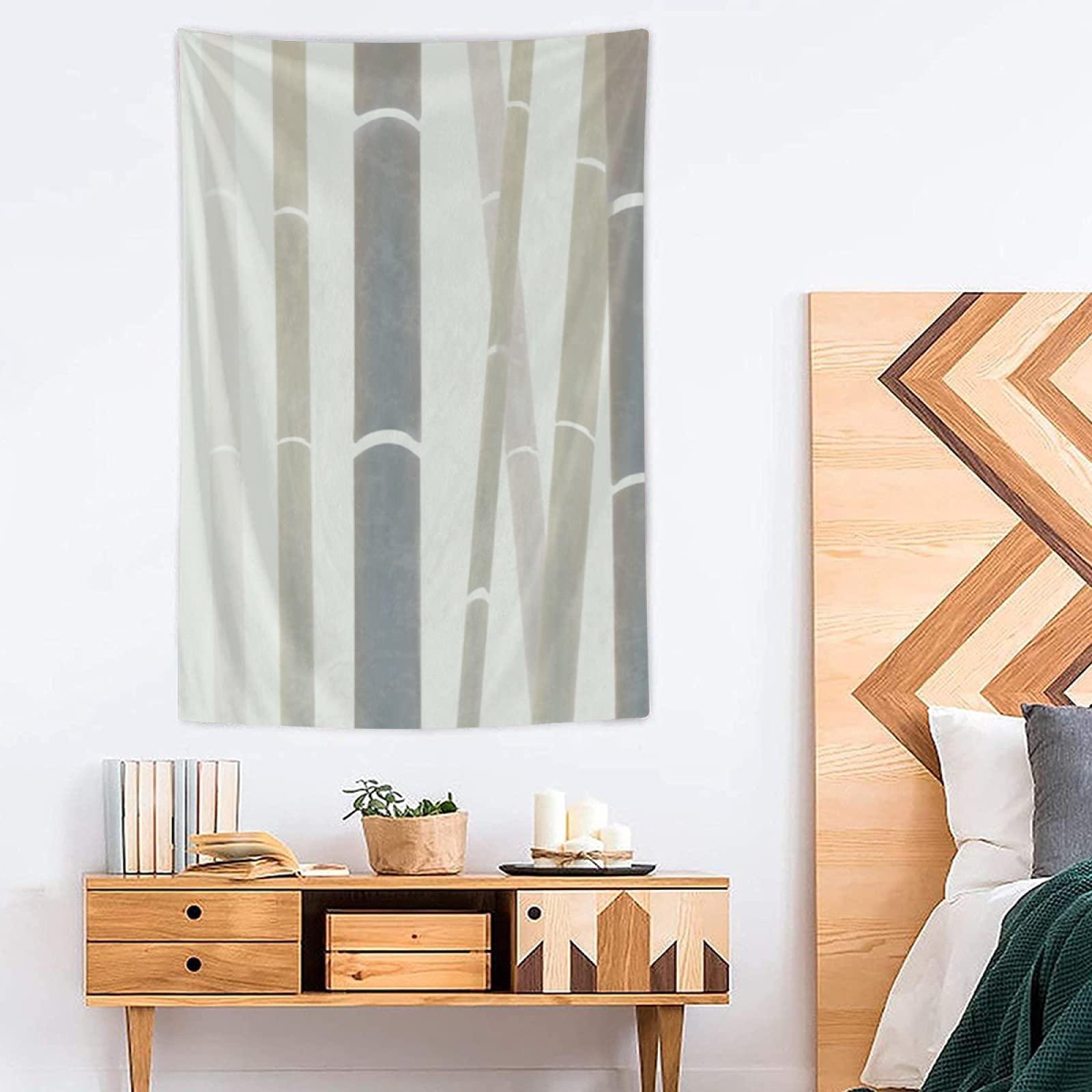 TropicalLife Oriental Style Bamboo Forest Tapestry - 40×60 Inch Aesthetic Wall Hanging for Bedroom Decor, Living Room & Dorm - Polyester Fabric Art for Boho, Zen & Asian Inspired Home Decor