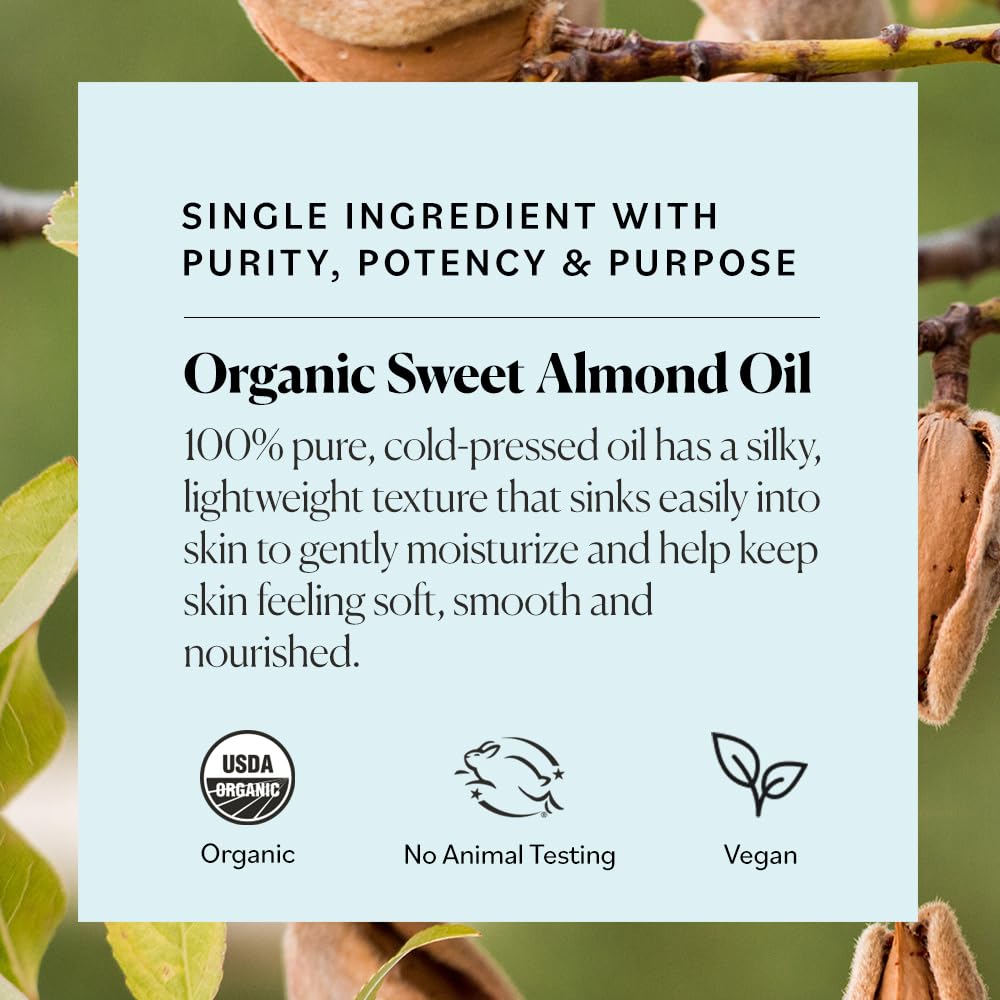 Sky Organics Sweet Almond Oil & Shea Butter - 100% Pure Natural Moisturizer for Skin & Hair Care - Perfect for Massage, DIY Beauty Recipes & Dry Skin Relief
