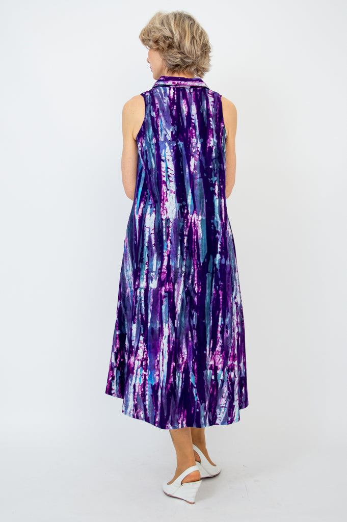 Cissy Women's Floral Print Dress in Plum Rays - Elegant & Comfortable for Casual Outings, Parties & Date Nights