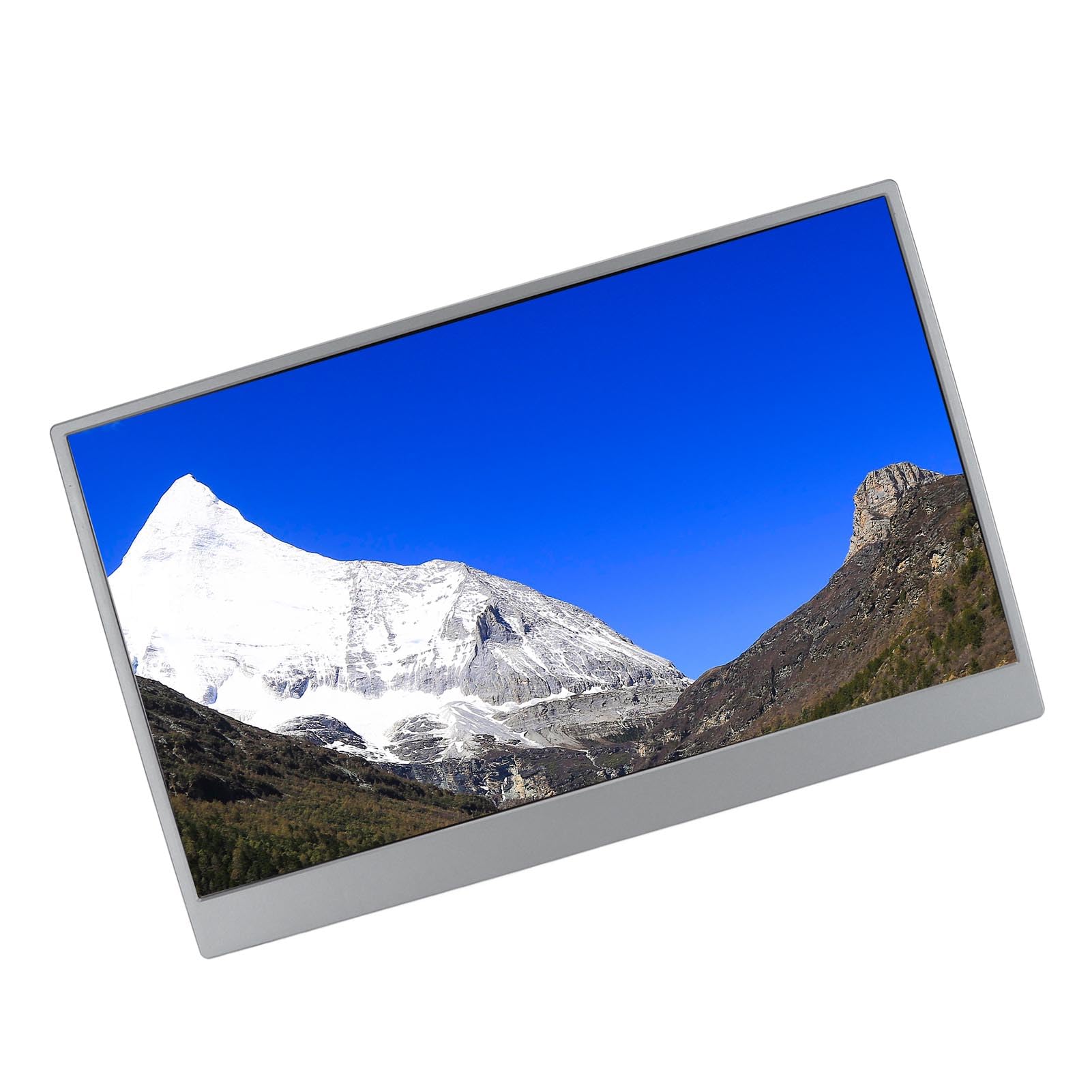 15.6 Inch Portable External Monitor for Laptop, PC, Phone - Compatible with OS X & PS5 - Slim Grey Display for Work, Gaming & Travel