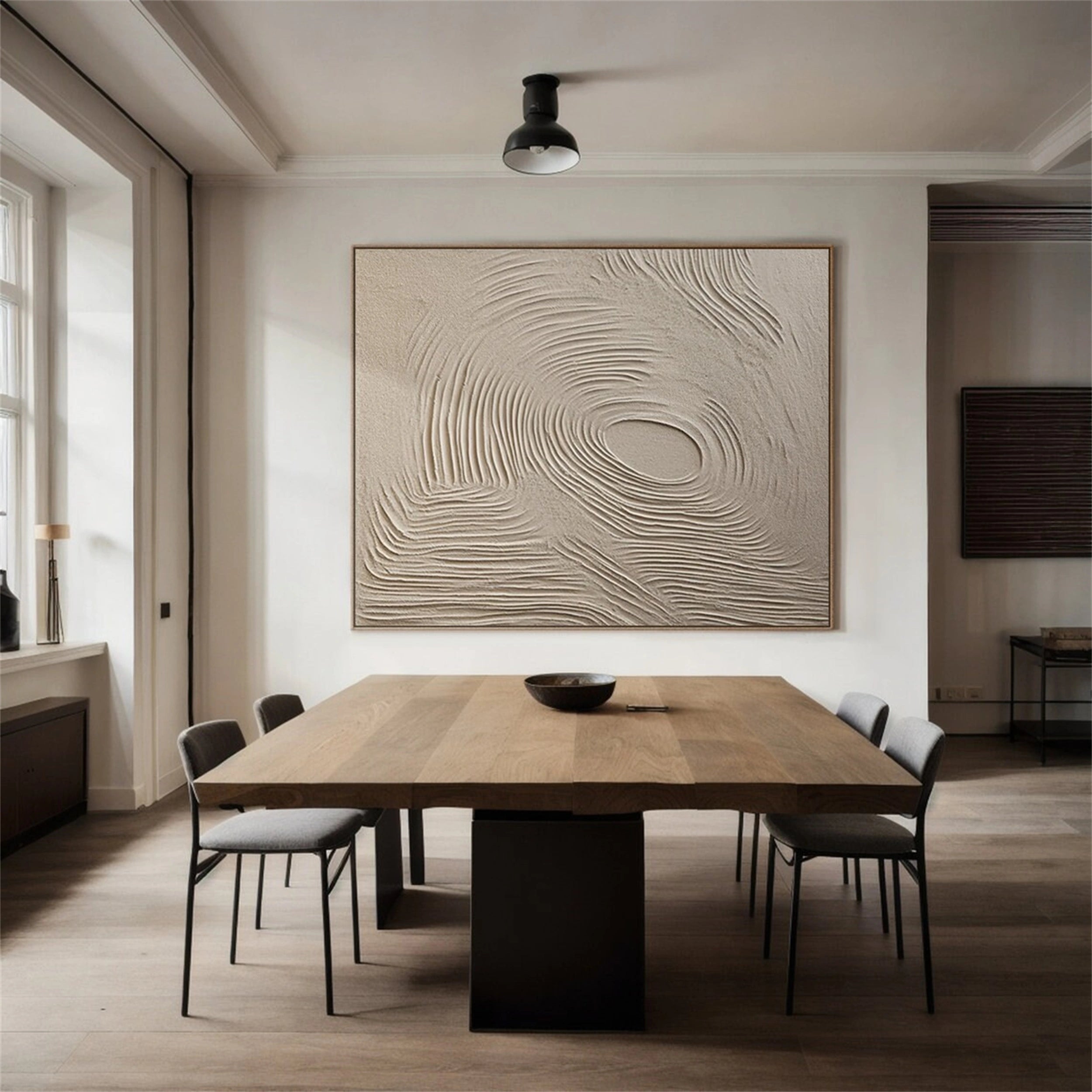 Beige & Brown Abstract Wall Art Print #BB072 - Modern Home Decor for Living Room, Bedroom & Office