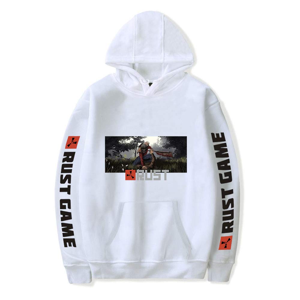 Unizka Rust Game Hoodie - Casual Hip Hop Streetwear Pullover, Thin Tracksuit Sweatshirt for Gamers, Perfect for Gaming Nights and Street Style
