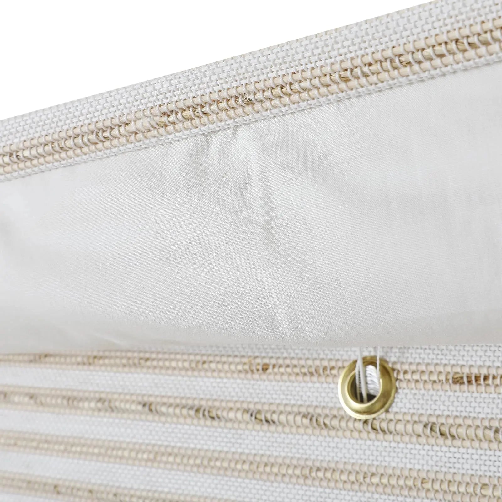 Natural Bamboo Woven Paper Window Shade - Sand White | Eco-Friendly Roller Blind for Living Room, Bedroom & Office Decor