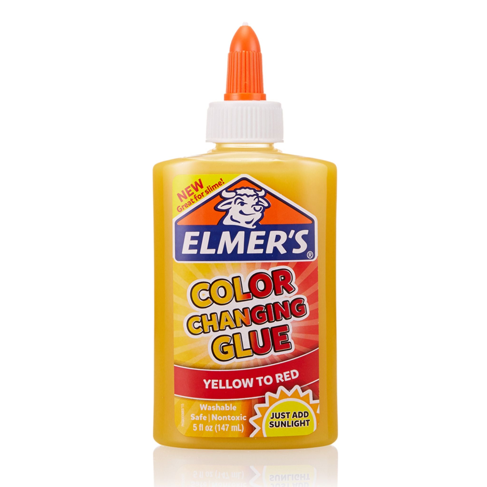 Elmer's Color Changing Glue - 5oz Washable School Glue for Kids Crafts, DIY Projects & Science Experiments - Yellow Disappearing Glue for Creative Arts & Classroom Activities