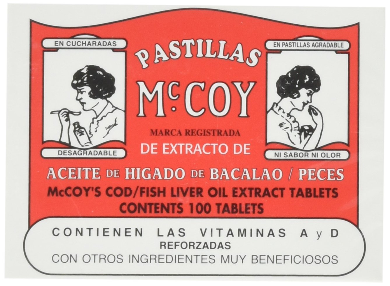 McCoy Cod Liver Oil Extract Tablets 100 Count (Pack of 12) - Premium Fish Oil Supplement for Heart, Brain & Joint Health - Supports Immunity & Energy Boost