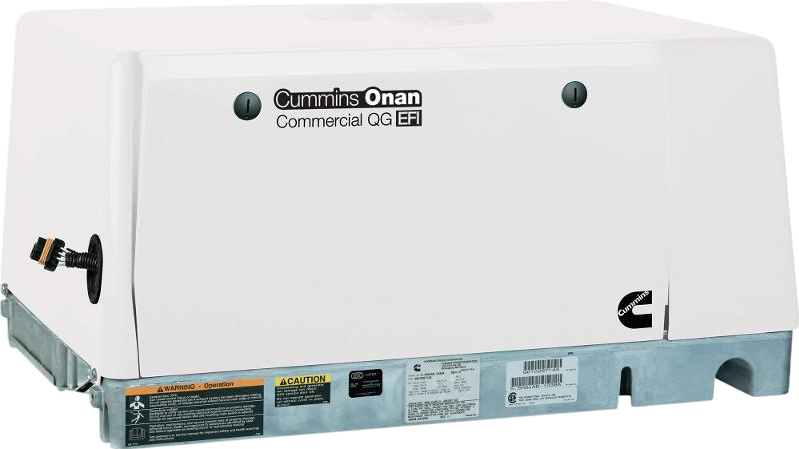 Cummins Onan QG 5500 5.5kW Portable Gas Generator - 120V Single Phase Air Cooled EFI Commercial Mobile EVAP - Ideal for Camping, RV Power & Emergency Backup