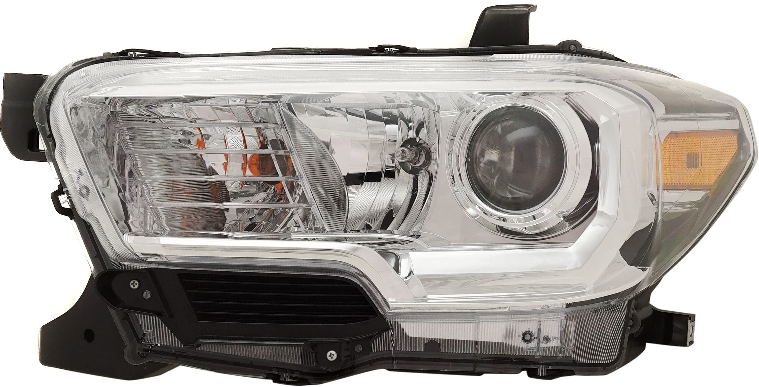**Garage-Pro Driver Side Headlight Assembly for Toyota Tacoma 2019-2023 - Halogen Replacement with Bulbs, Fog Light Compatible (Excludes LED DRL) - Replaces OEM# 8115004262 - Perfect for Night Driving & Off-Road Adventures**