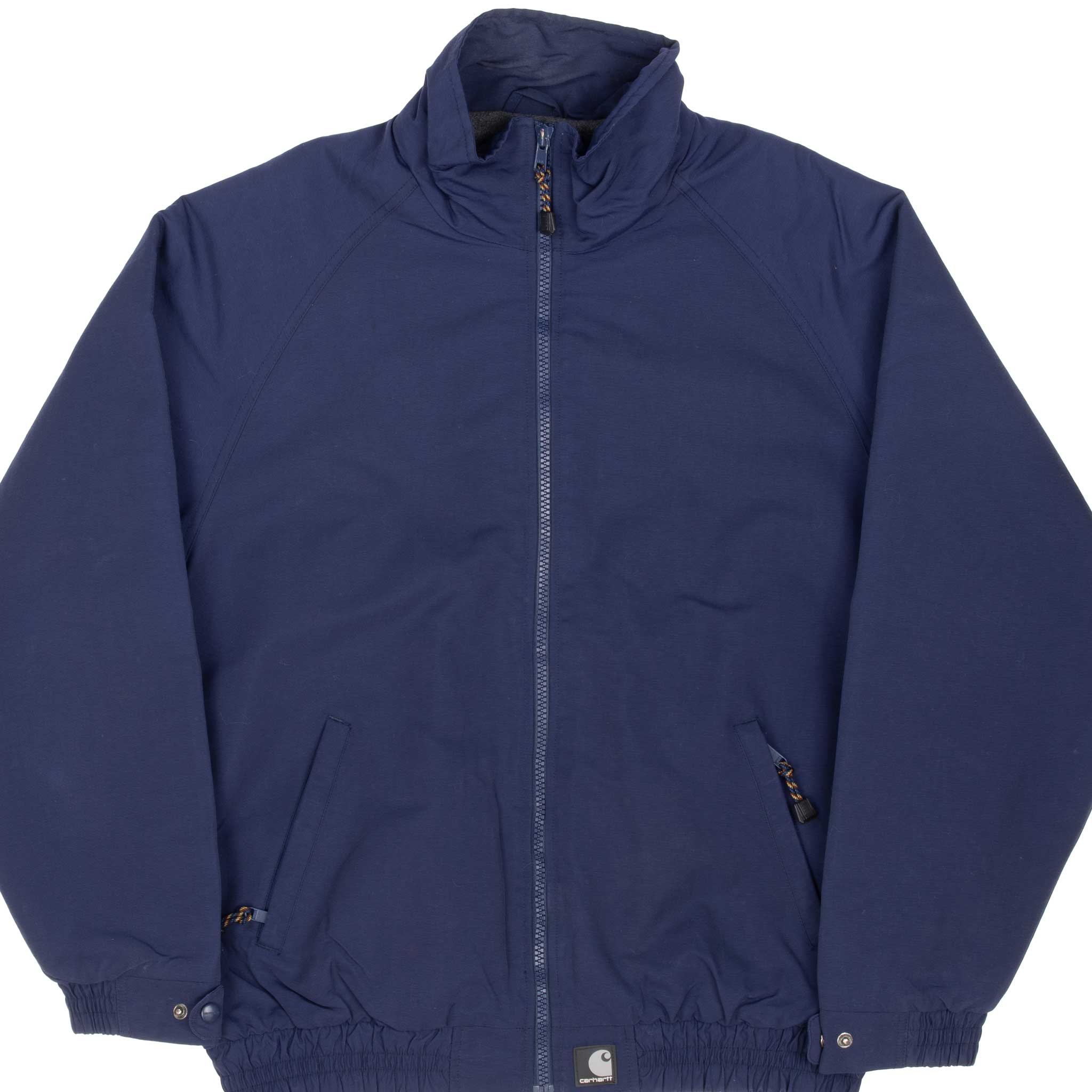 Vintage Carhartt Blue Heavy Windbreaker Jacket 1990s XL - Durable Workwear for Outdoor Activities, Hiking & Casual Wear