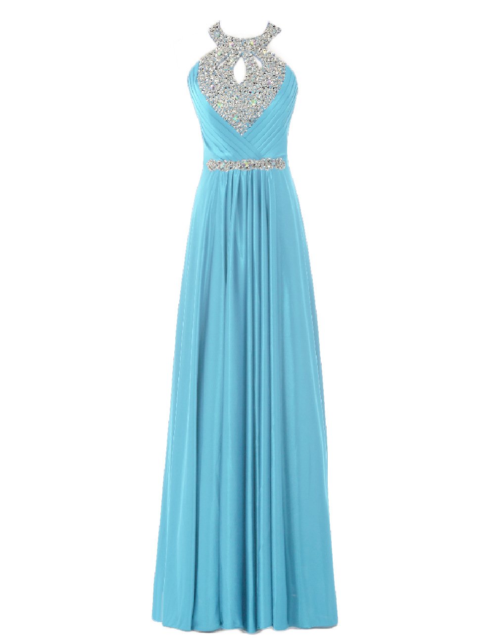Elegant Backless Beaded Prom Dress for Women - Formal Evening Gown for Parties, Dances & Special Occasions | Perfect for Homecoming, Graduation & Black Tie Events