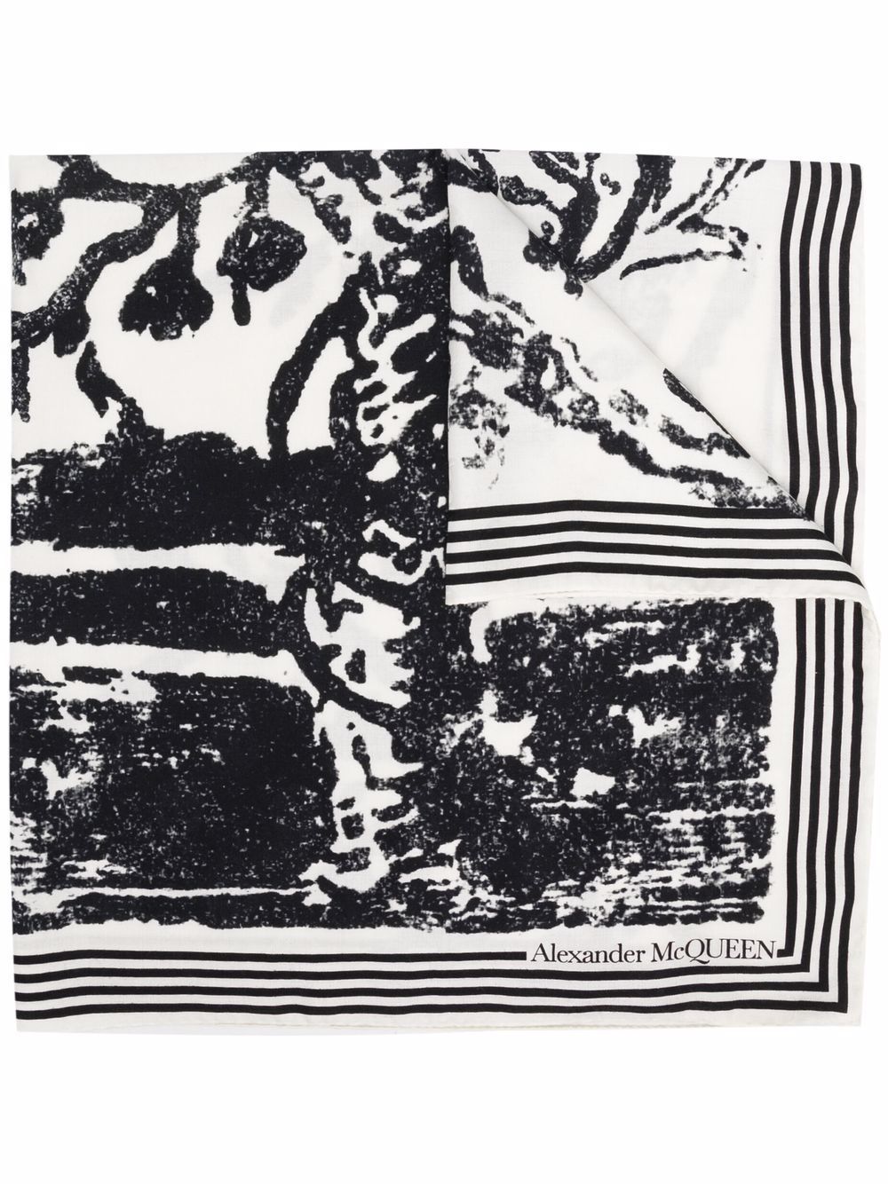 Alexander McQueen White Scarves - Luxury Fashion Accessory for Women, Perfect for Winter Outfits & Special Occasions