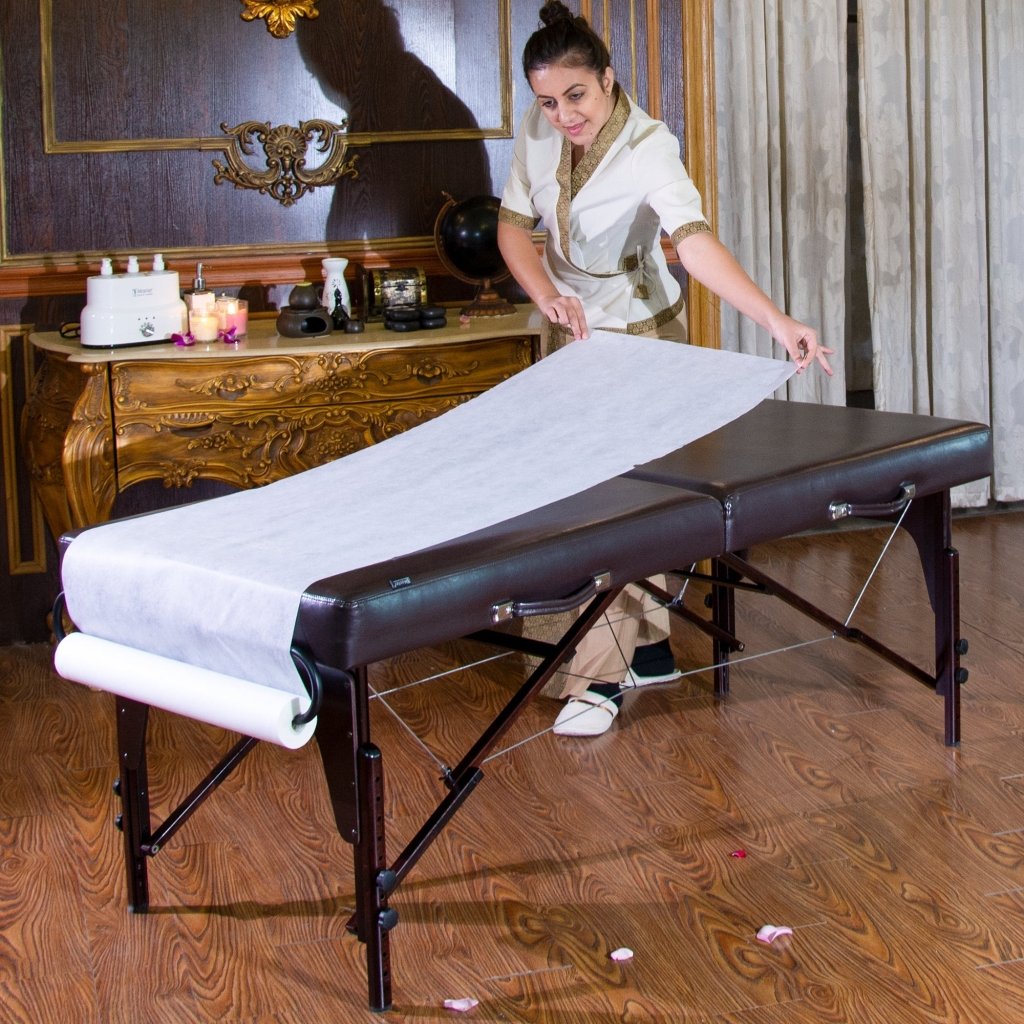 Professional Massage Paper Roll Holder for Spa & Massage Tables - Essential Massage Therapy Tool for Hygienic & Comfortable Sessions