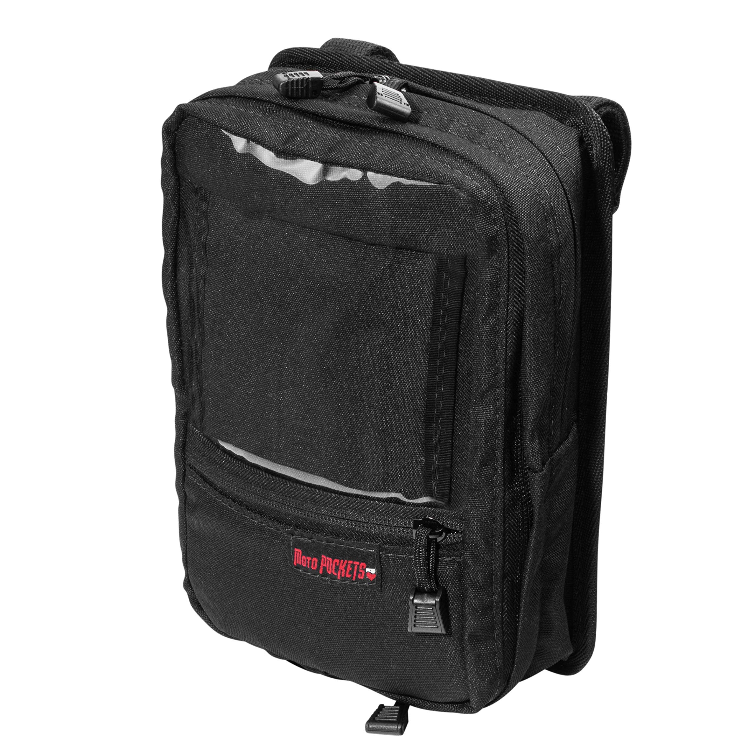 Harley Davidson Motorcycle T-Bar Handlebar Bag - 1000D Nylon Utility Pouch with Double Lockable Zippers & Expandable Design | USA Made | Perfect for Road Trips, Daily Commuting & Motorcycle Accessories Storage