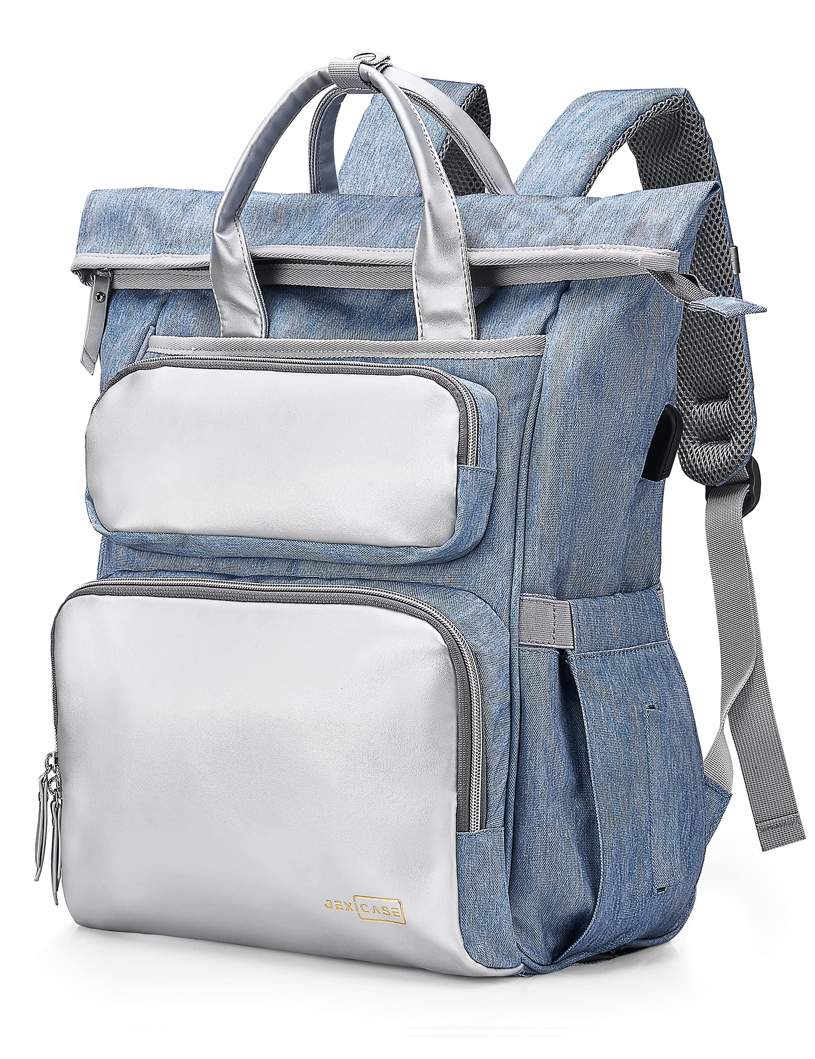 Waterproof Diaper Backpack for Moms - Large Multi-Functional Baby Bag with Insulated Pockets & Stroller Straps | Perfect for Travel, Daycare & On-the-Go Parenting