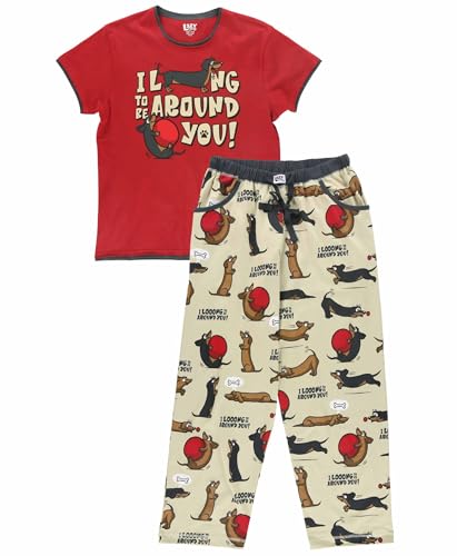 Long to Be Around You Red Pajama Set