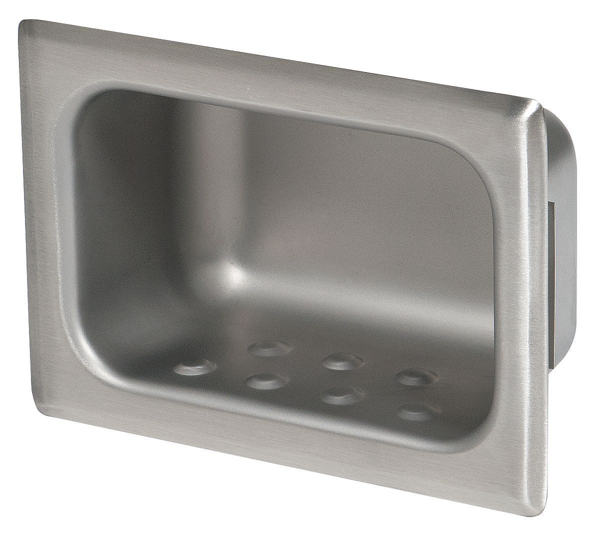 Stainless Steel Soap Dish with Non-Slip Base - 5x7x2.5 Inches, Rust-Resistant Bathroom Organizer for Shower, Sink, and Kitchen Countertop