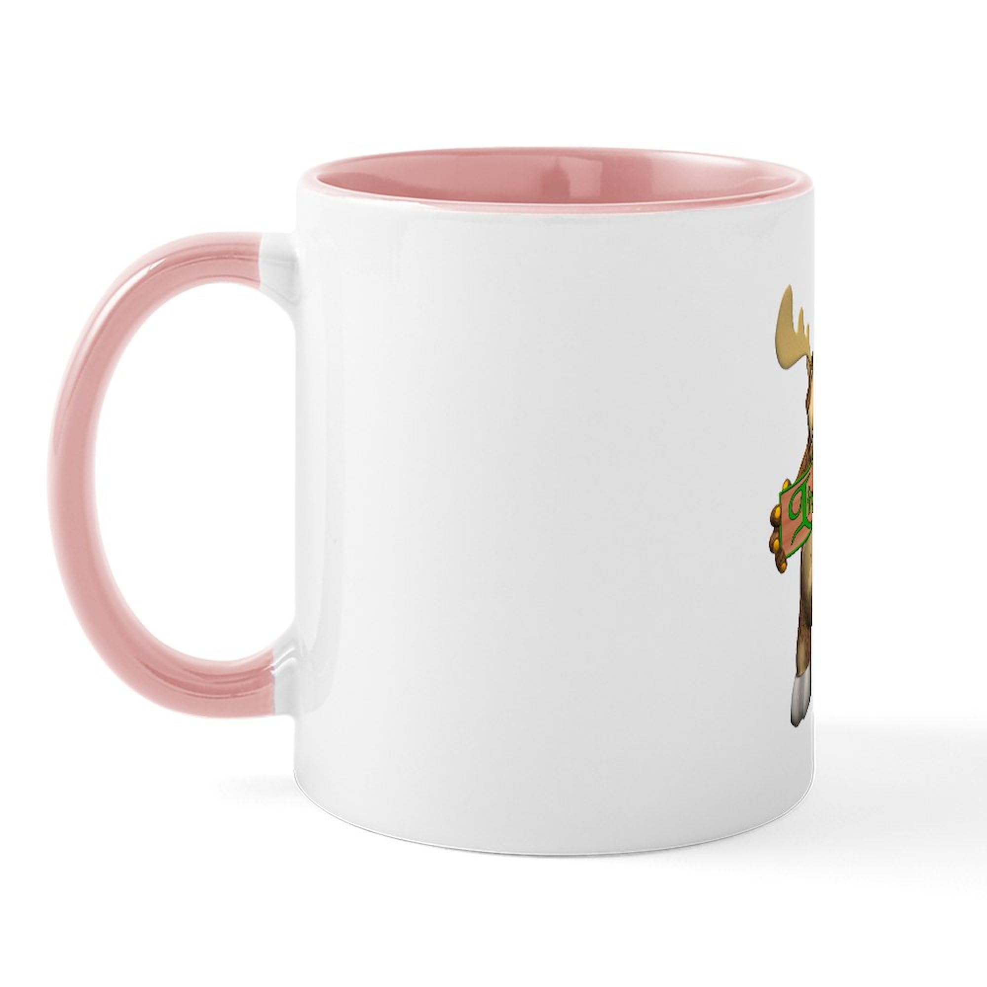 11 oz (325 ml) Ceramic Coffee Mug - Moose Joy Design by CafePress | Perfect for Hot Beverages, Office Use & Gifts