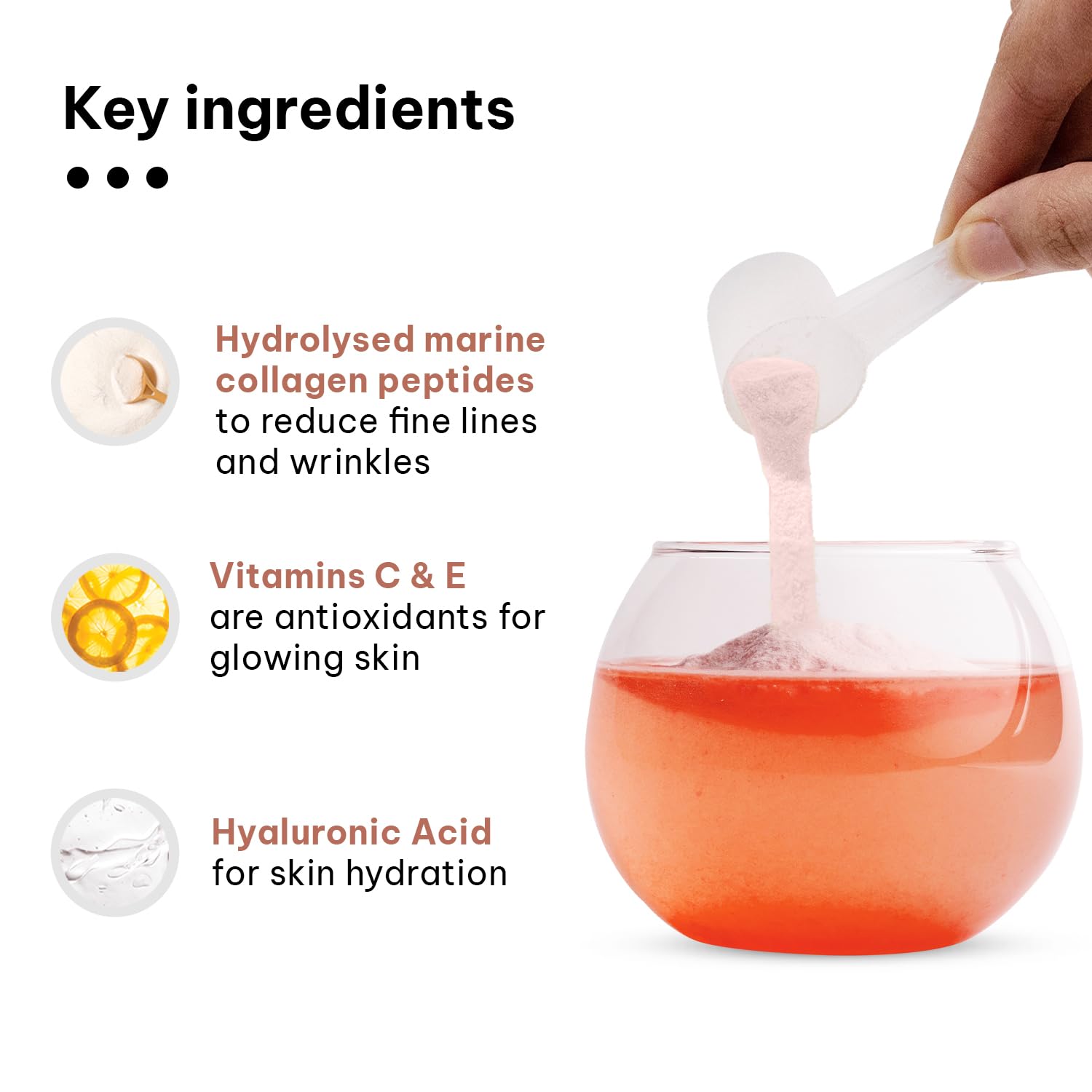 **HealthKart HK Vitals Skin Radiance Marine Collagen Powder - Orange & Watermelon Flavor (2 x 100g) | Biotin, Vitamin C & E Supplement for Healthy Hair, Skin & Nails | Supports Glow, Hydration & Anti-Aging | Perfect for Daily Wellness & Beauty Routine**
