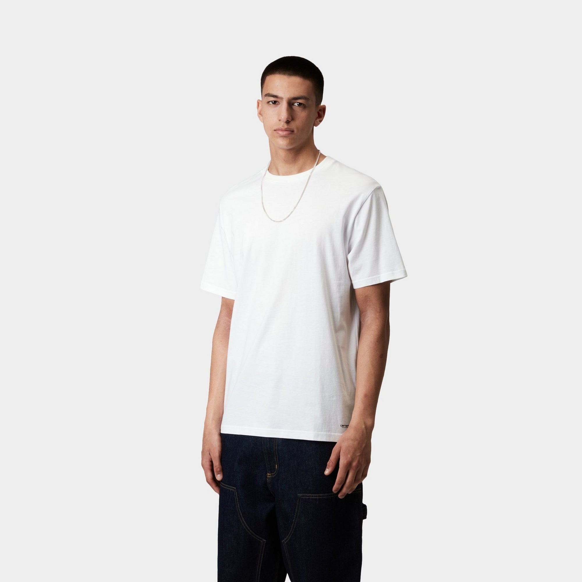 Premium Cotton Crew Neck T-Shirts (2-Pack) - Soft Basic Tees for Men & Women | White & White Combo | Casual Wear, Layering & Everyday Outfits