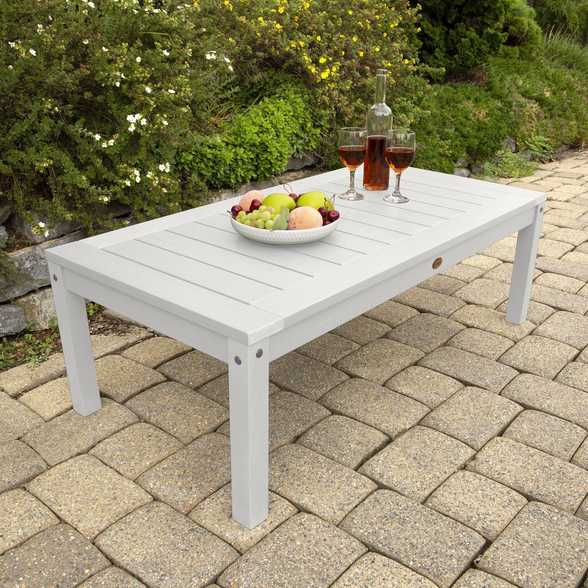 Refurbished Adirondack Conversation Table - Outdoor Patio Furniture for Garden, Deck, and Backyard Relaxation