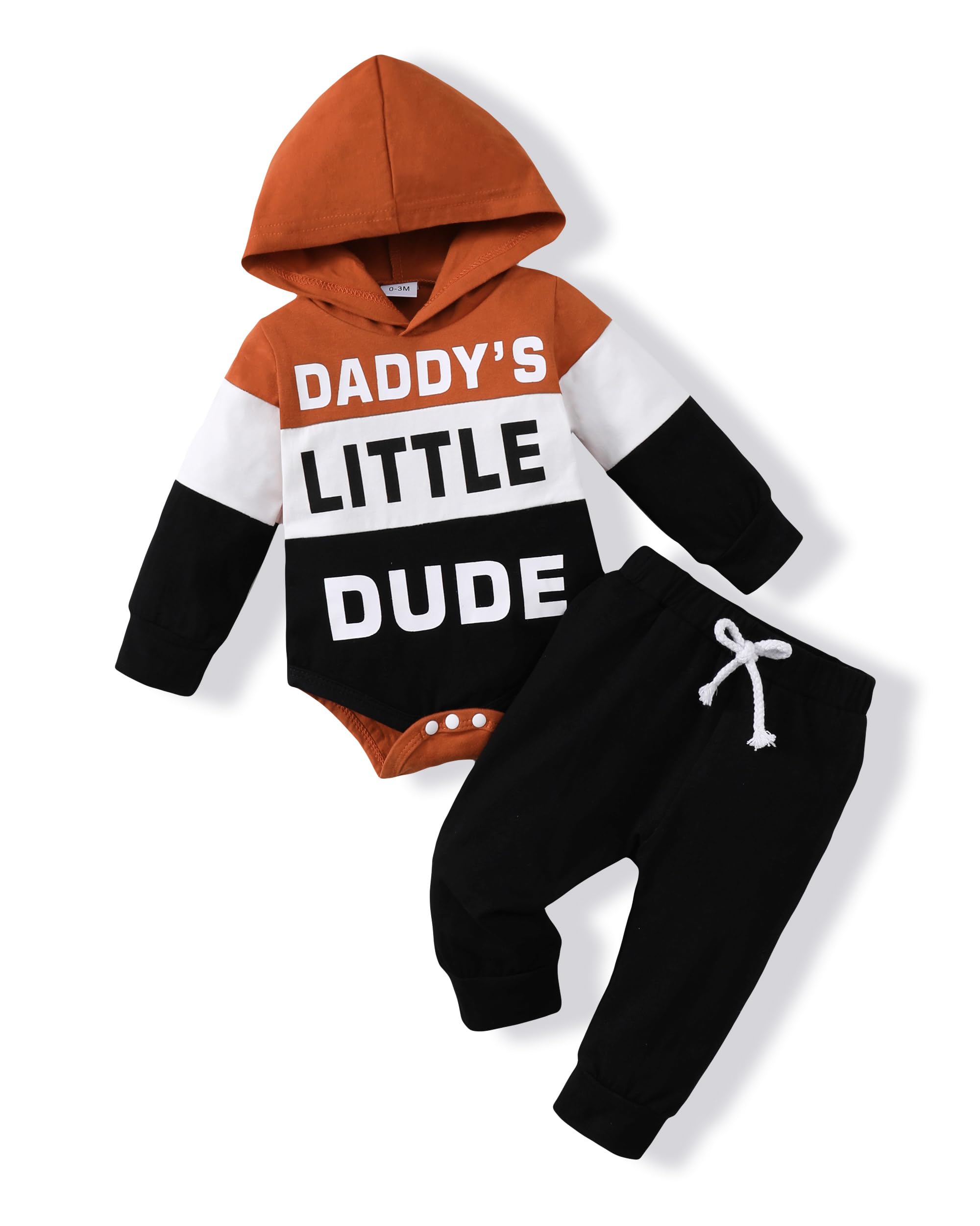 Renotemy Newborn Baby Boy Clothes - Soft Infant Hoodie Romper Outfits for Fall & Winter (0-3-6-9-12-18 Months) | Cozy Warm Baby Boy Clothing for Daily Wear, Family Outings & Photo Shoots