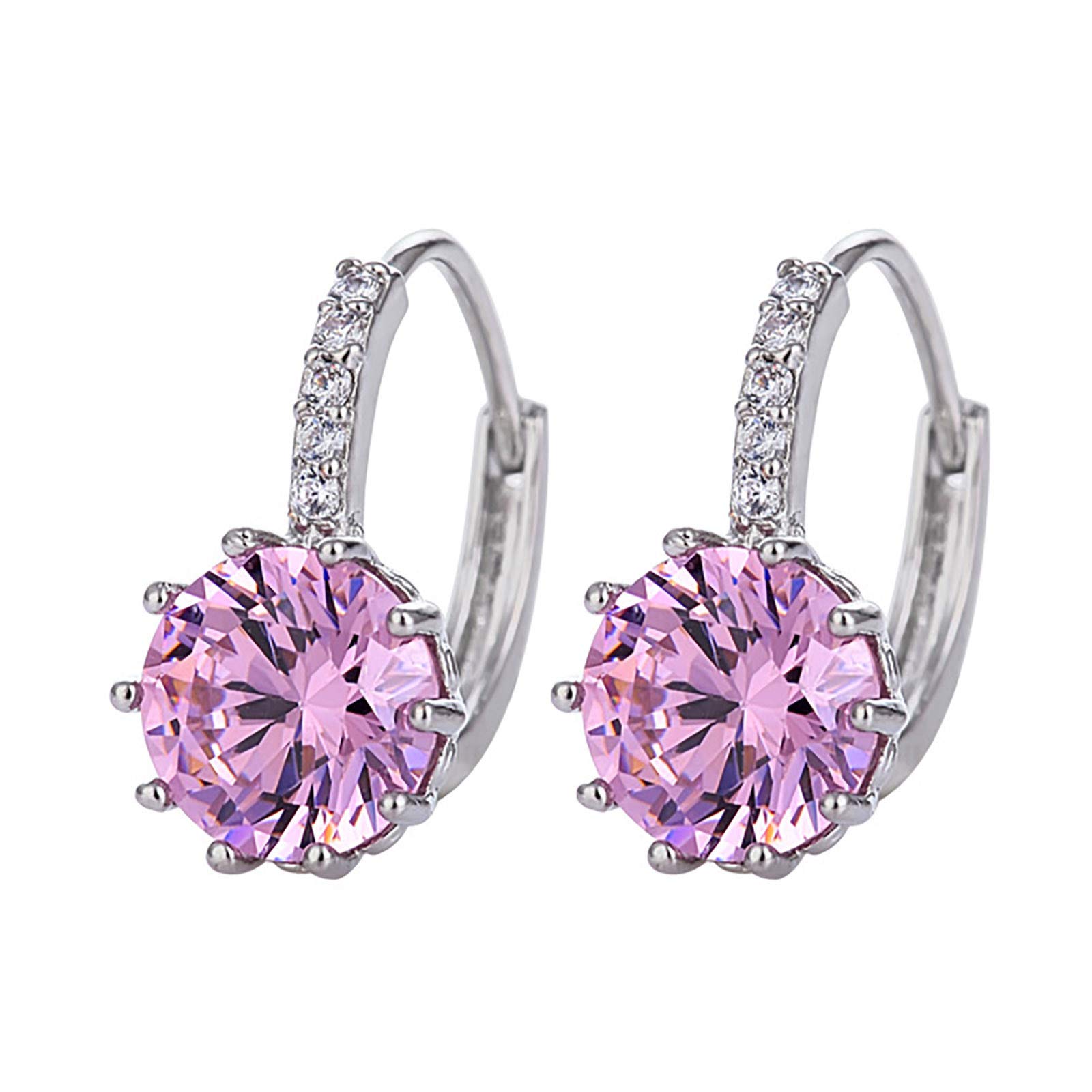 Elegant Retro Diamond Hoop Earrings for Women - Gold Lightweight Metal Small Hoops - Perfect for Parties, Weddings & Everyday Wear
