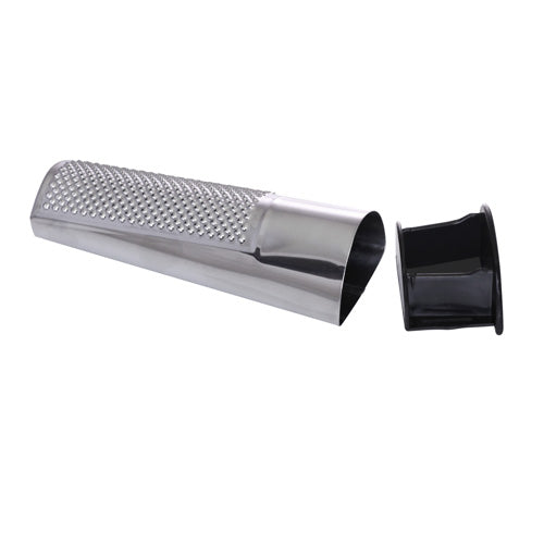 Premium BarConic® Stainless Steel Nutmeg Grater - Microplane Zester for Fresh Spices - Perfect for Baking, Cooking & Cocktail Garnishing