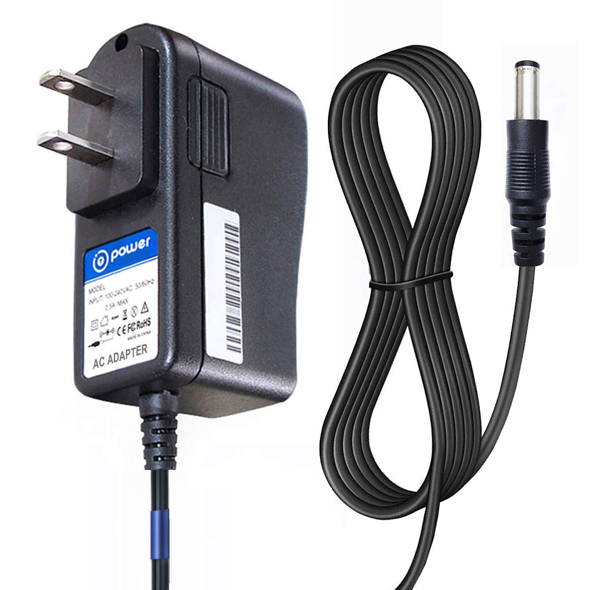 T-POWER Replacement Charger for Renpho RP-EM-2020C, EM-2016C, RF-EM2018C Massagers | AC/DC Power Adapter Cord | Perfect for Deep Tissue Percussion Therapy at Home, Office & Travel