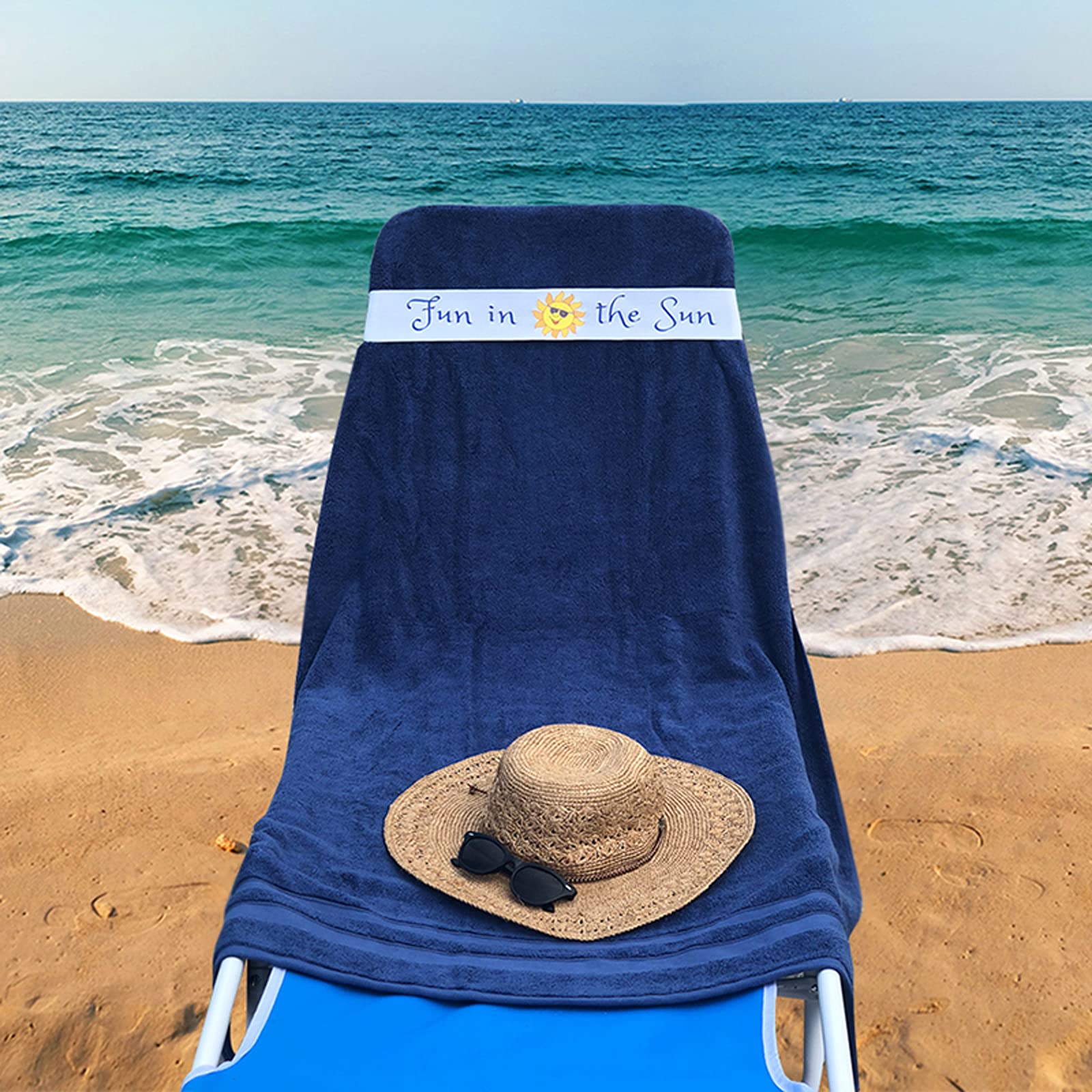 **Jackster Beach Towel Band Set (4 Pack) - Elastic Towel Strap for Pool, Beach, Lounge & Cruise Chairs - Secure Your Towel Anywhere - Perfect for Sunbathing, Travel & Outdoor Relaxation**