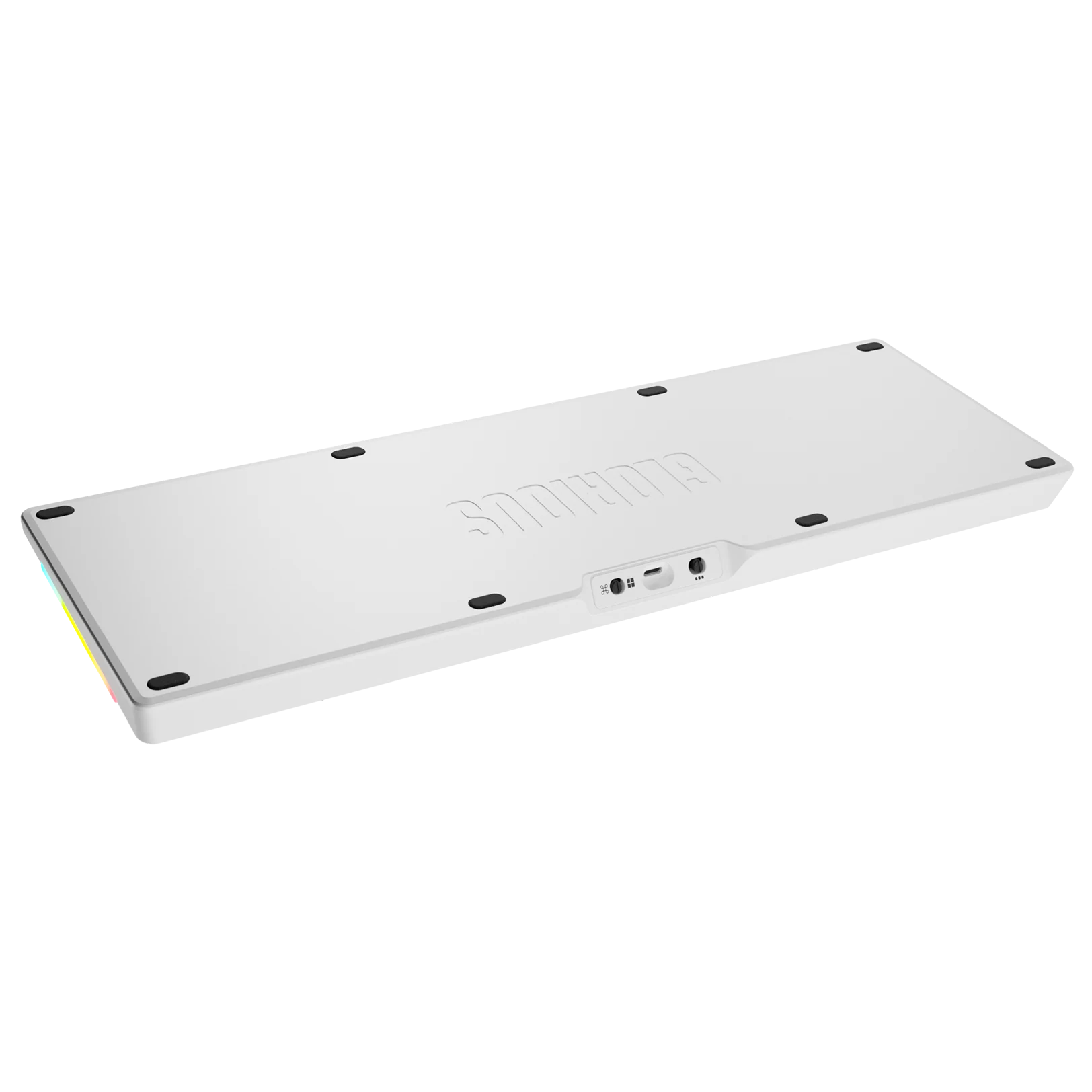 GMMK 3 Mechanical Keyboard Bottom Case - Metal Matte White (100% Size) | Durable Aluminum Base for Custom Keyboard Builds & Gaming Setups