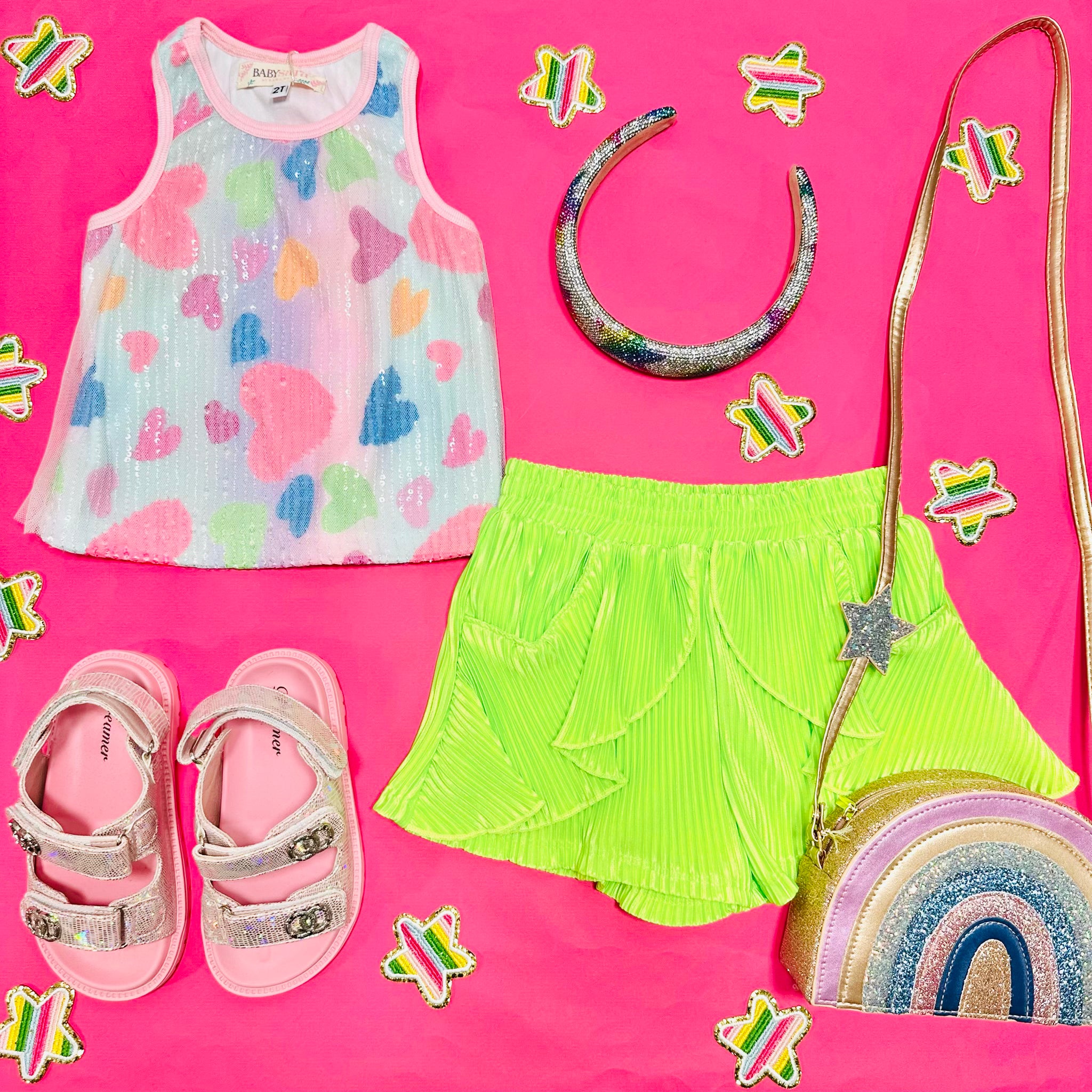 Sparkly Sequin Heart Tank Top for Women - Trendy Party & Casual Wear - Perfect for Valentine's Day, Girls Night Out & Summer Outfits