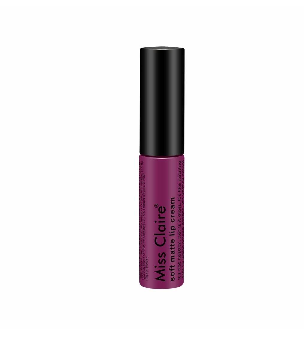 Miss Claire Soft Matte Lip Cream - Long Lasting Liquid Lipstick (Shade 52) | Vegan & Cruelty Free Makeup for Everyday Wear & Special Occasions