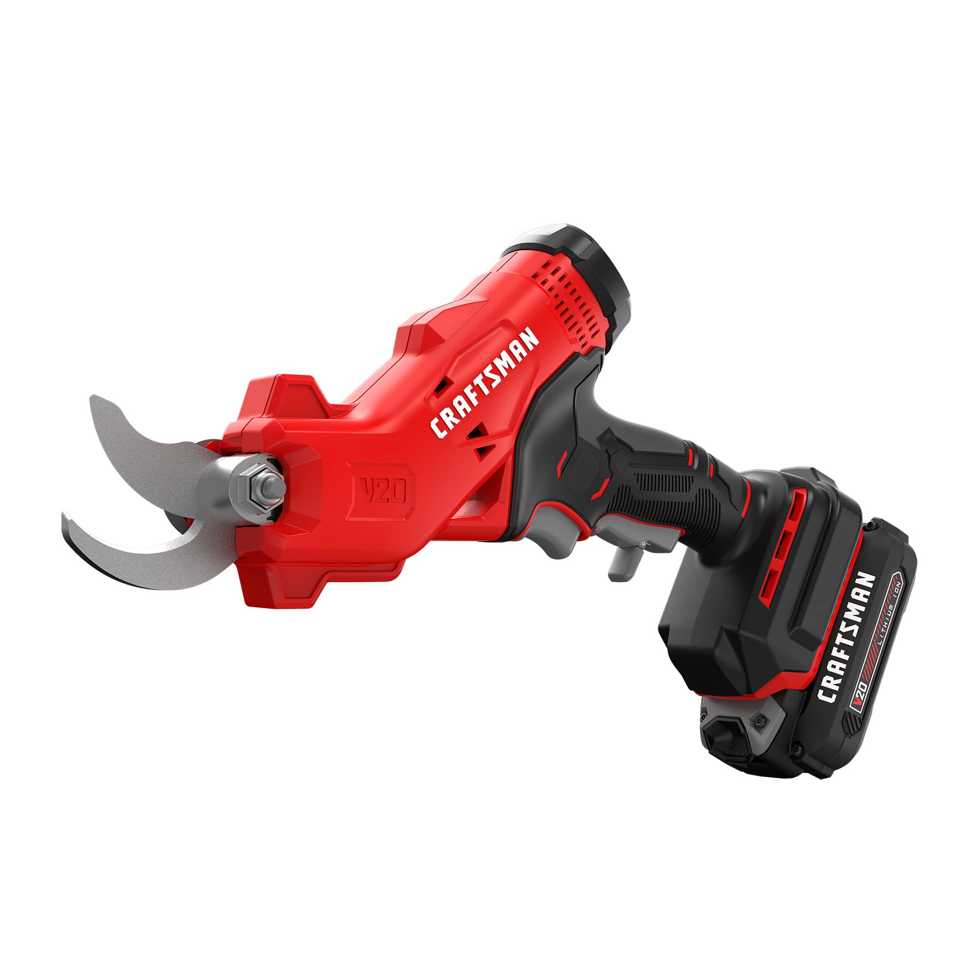 CRAFTSMAN 20V MAX Cordless Electric Pruner with Battery & Charger - CMCPR320C1 - Lightweight Tree Trimming Shears for Gardening, Landscaping and DIY Projects