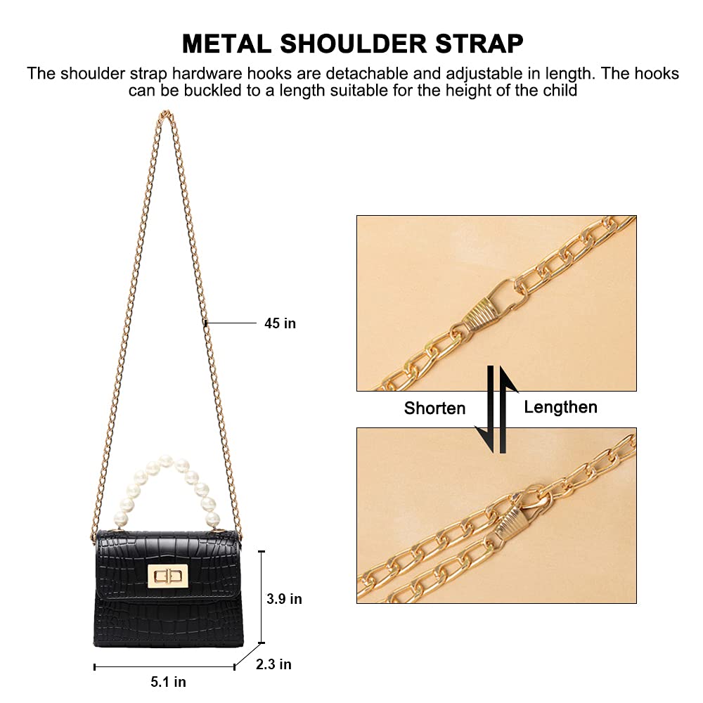 Cute Toddler Crossbody Bag for Girls - Princess Handbag Gift for Kids | School & Play