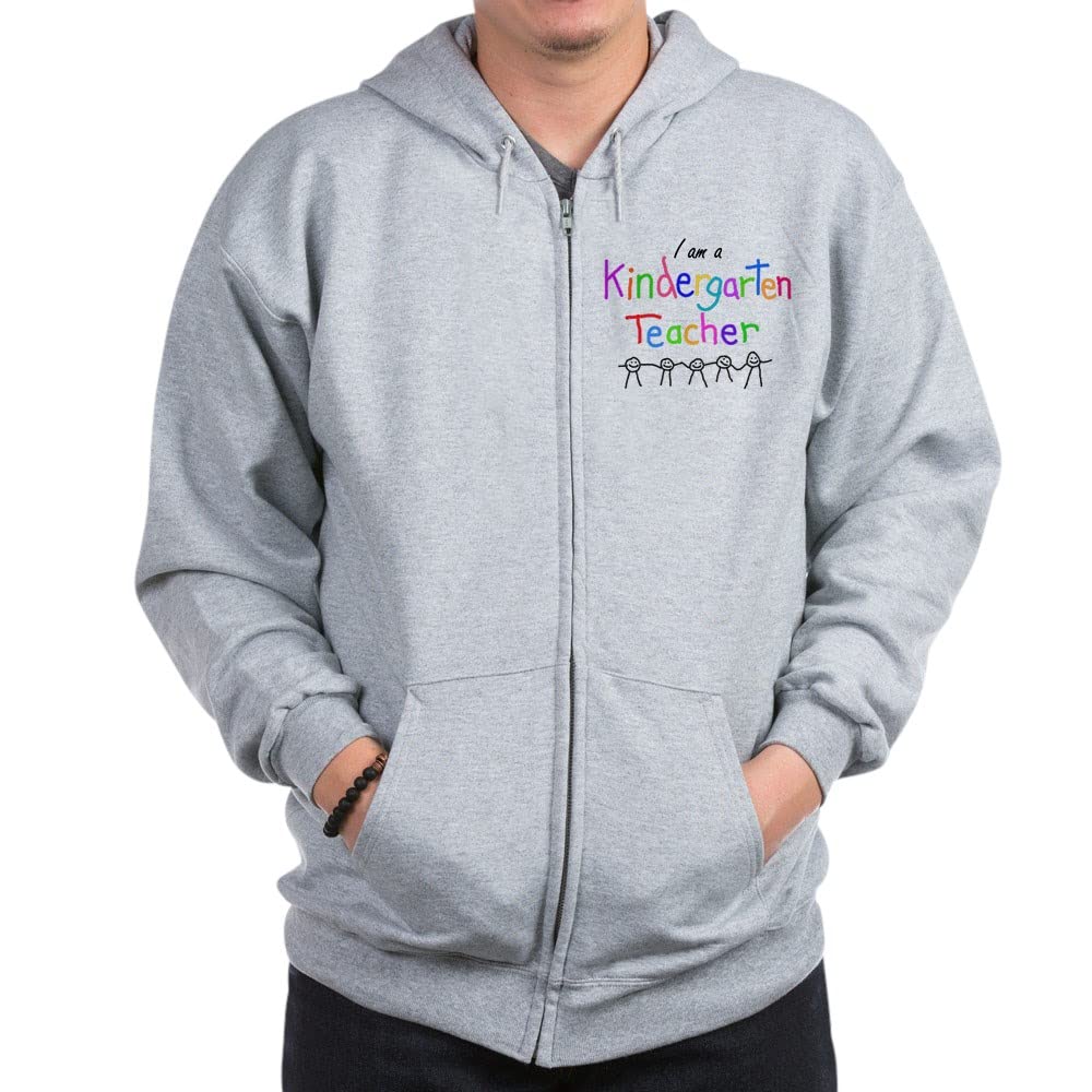 Kindergarten Teacher Zip Hoodie - Comfortable & Stylish Pullover for Educators - Perfect for Classroom, School Events & Casual Wear