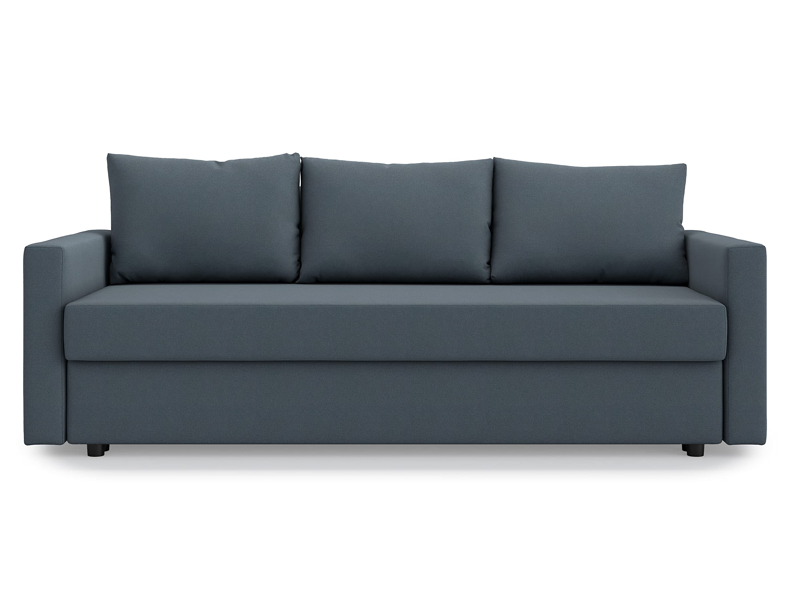 IKEA Friheten 3-Seat Sofa Bed Cover Replacement - Premium Stretchable Slipcover for Sleeper Sofa (Titanium Grey) | Perfect for Living Room, Guest Room & Small Space Furniture Protection