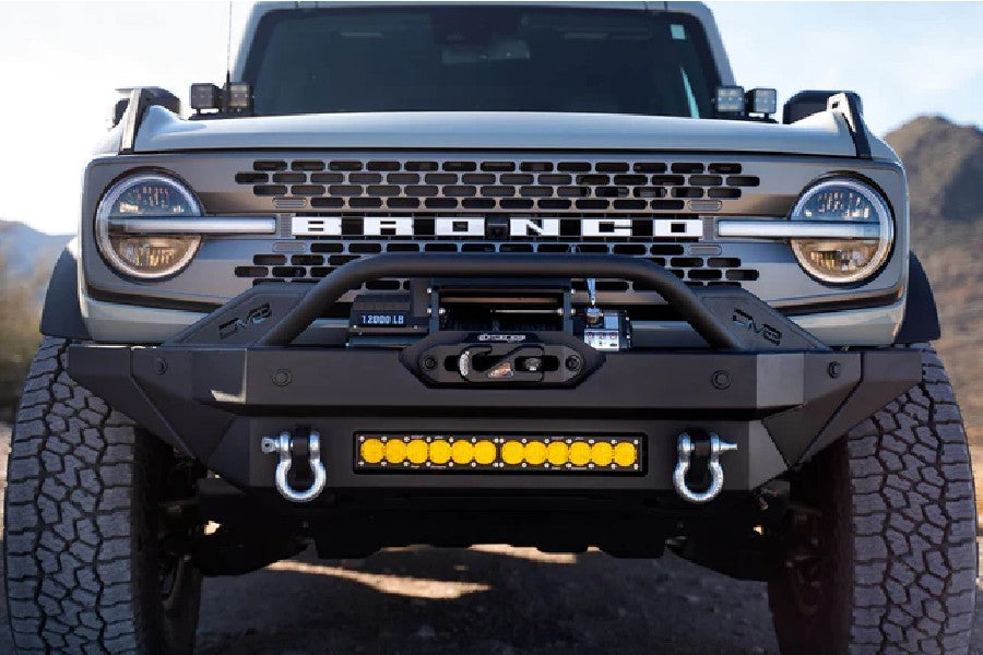 2021-2023 Ford Bronco DV8 FS-15 Series Winch Front Bumper - Heavy Duty Off-Road Bumper for Adventure & Rock Crawling