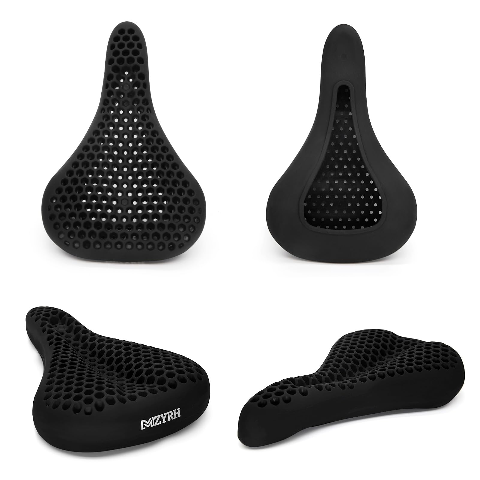 Gel Bike Seat Cushion - Comfortable Padded Bicycle Saddle Cover for Men & Women - Universal Fit for Mountain & Road Bikes - Perfect for Long Rides, Commuting & Indoor Cycling Workouts
