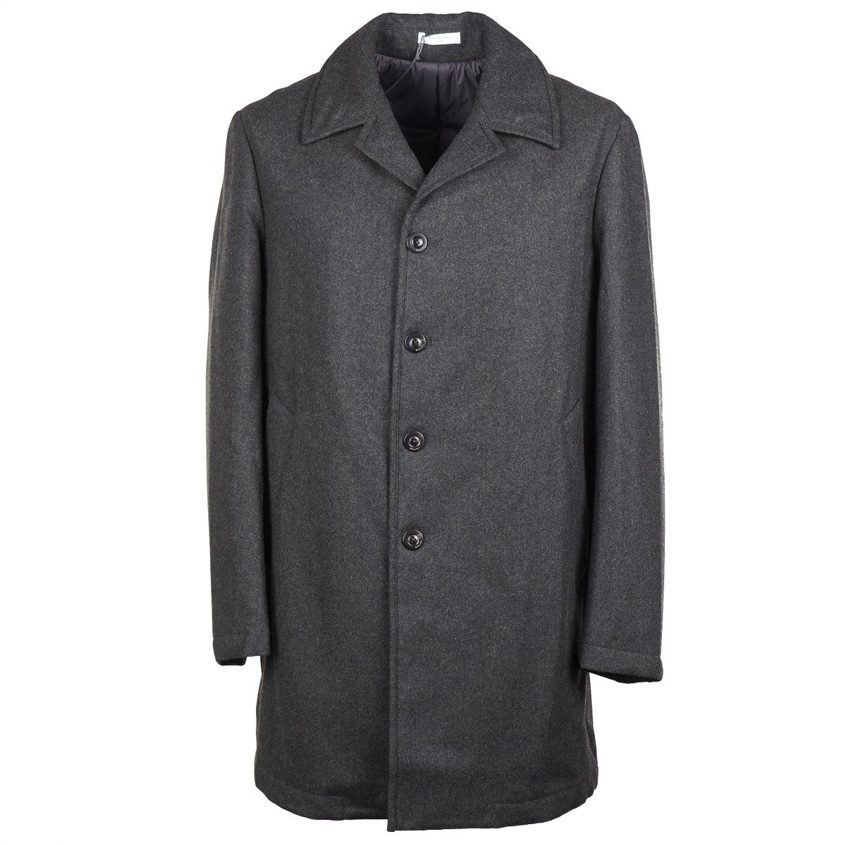 Boglioli Men's Premium Wool Overcoat with Insulated Lining - Warm Winter Coat for Business & Formal Occasions