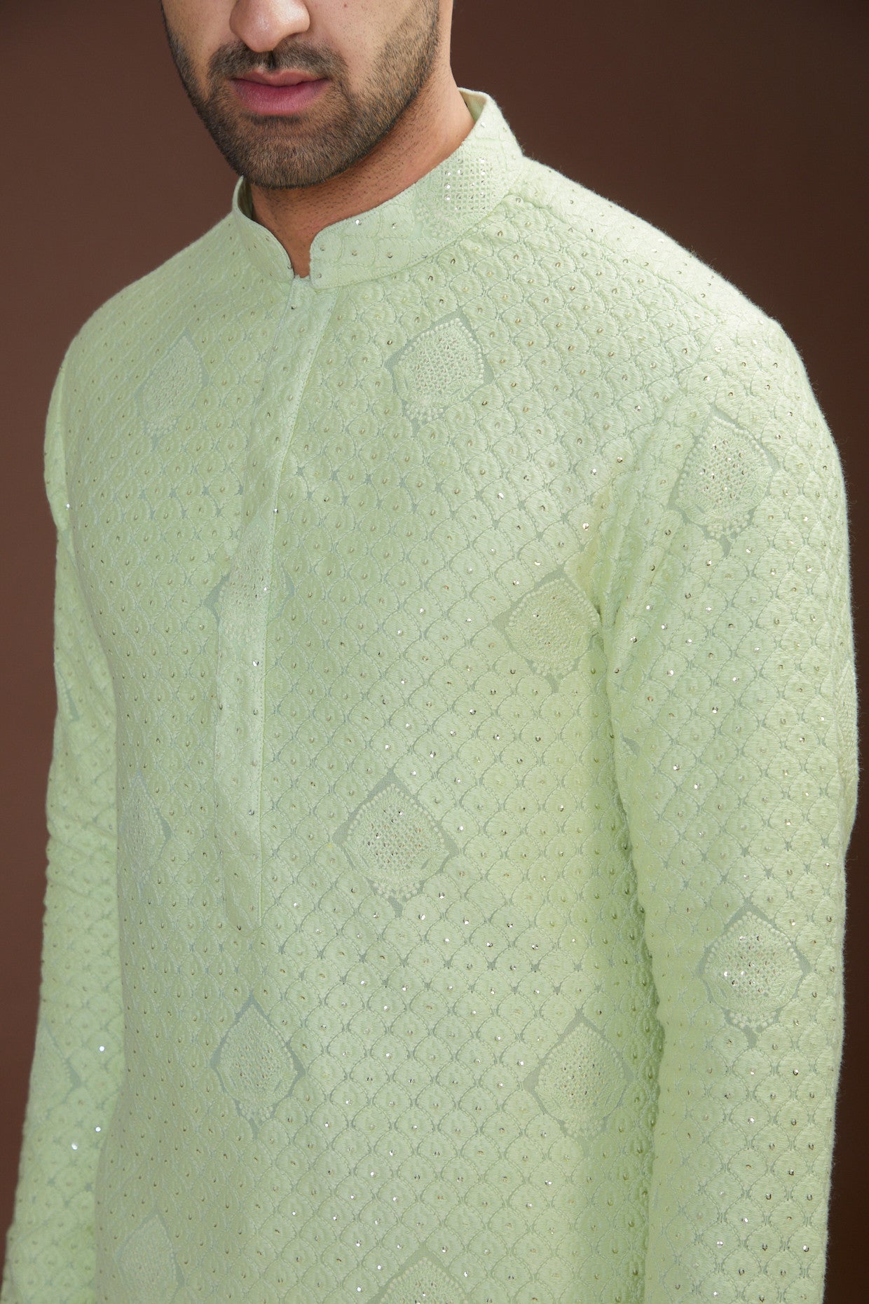 Pastel Embroidered Kurta for Women - Elegant Handcrafted Cotton Tunic Top - Perfect for Festivals, Weddings & Casual Wear
