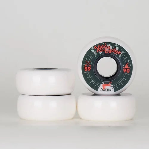 Kaltik Xavi Eguino Pro Wheels 4-Pack 59mm 90a Hardness - Premium Skateboard Wheels for Street Skating & Tricks