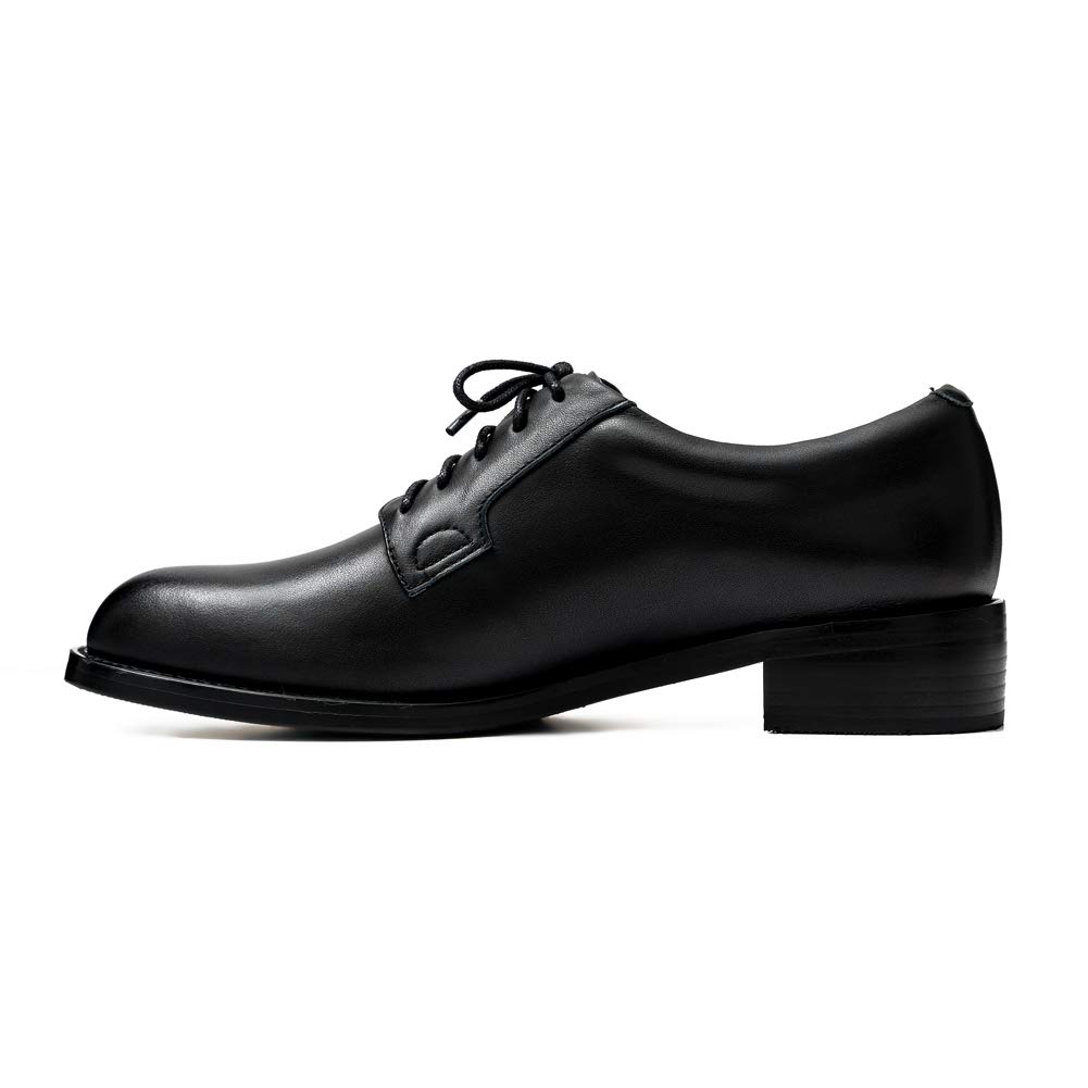 Stylish Women's Lace-Up Leather Oxford Dress Shoes - Perfect for Office, Wedding & Formal Occasions