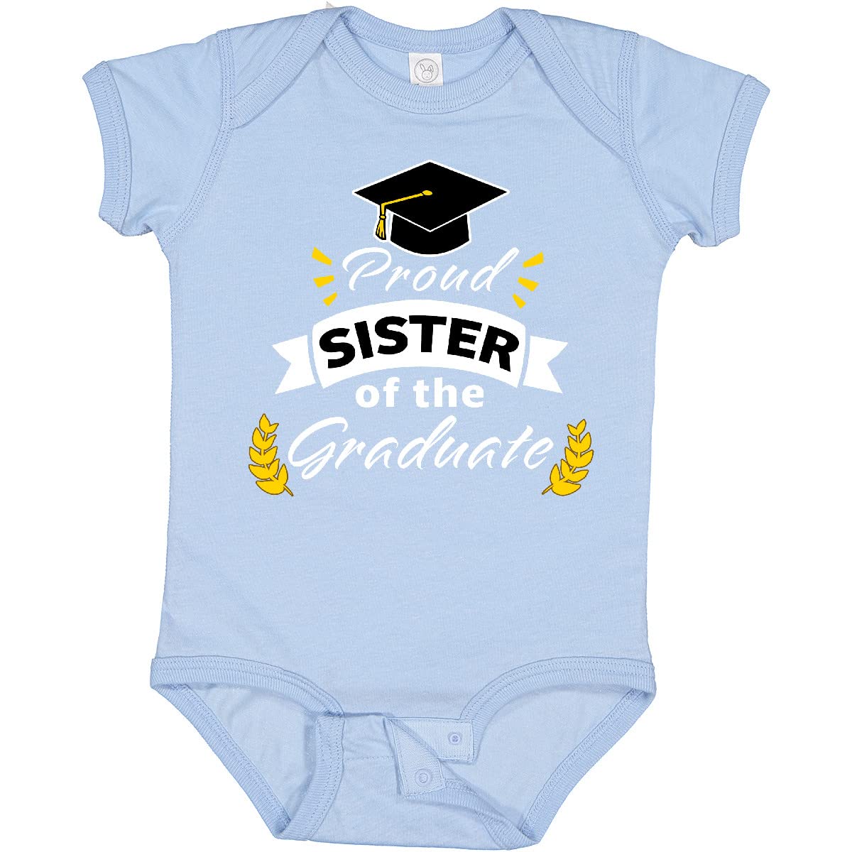 Inktastic Family Graduation - Proud Sister of the Graduate Baby Bodysuit | Cute Infant Onesie for Graduation Celebrations & Family Photos