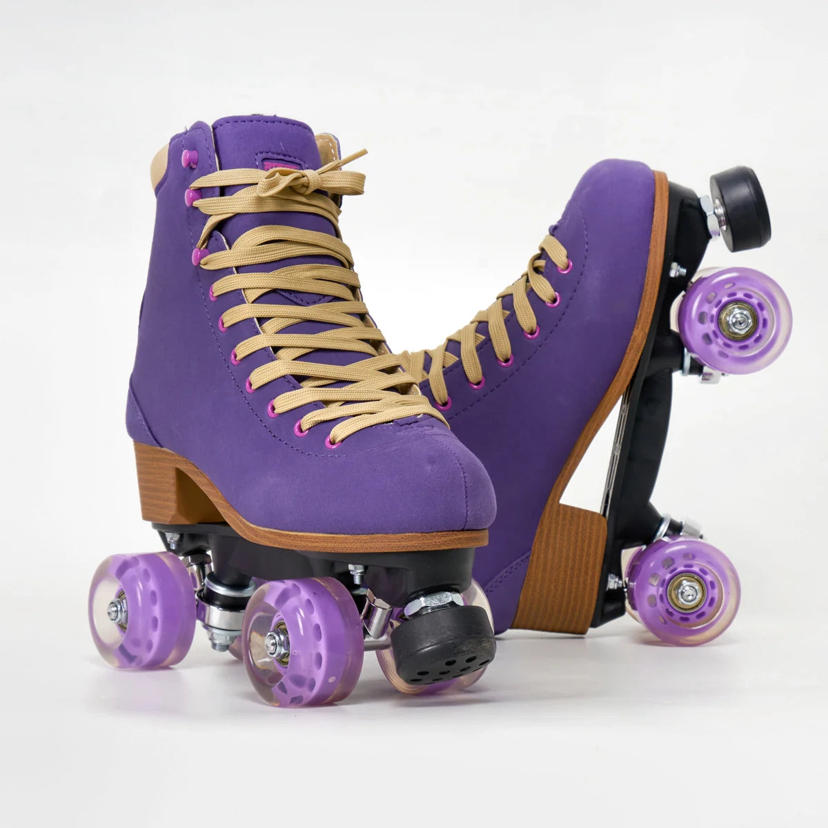 Roces Piper Roller Skates for Women - Purple Outdoor & Indoor Quad Skates for Beginners & Adults - Perfect for Rink, Park, Street Skating & Fitness