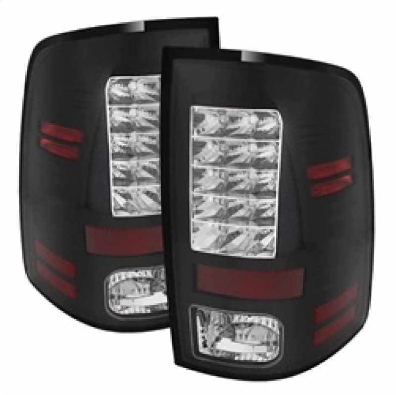Spyder Auto 5077530 LED Tail Lights for Dodge Ram 1500 2500 3500 (2013-2018) - Black Smoke Style - Direct Replacement - Enhanced Visibility & Safety - Perfect for Night Driving & Off-Road Adventures