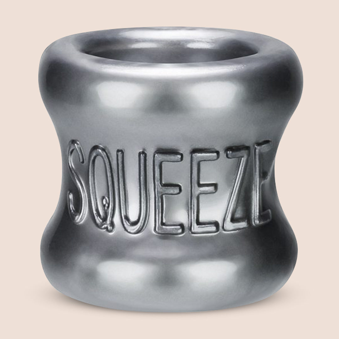 Oxballs Squeeze Ball Stretcher Steel - Premium Testicle Stretching Weight for Men | Comfortable & Adjustable for Intimate Play, BDSM, and Male Enhancement Training