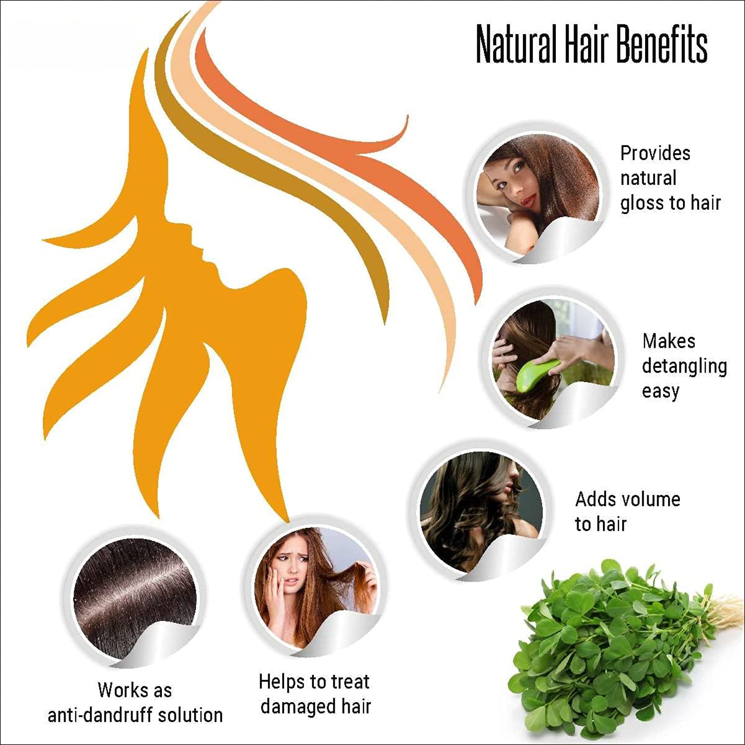 Oilanic 100% Pure Natural Fenugreek Seed Powder for Hair Growth & Skin Care - 2 Pack (200g Each) | Ayurvedic Herbal Supplement for Healthy Hair, Glowing Skin & Cooking Recipes